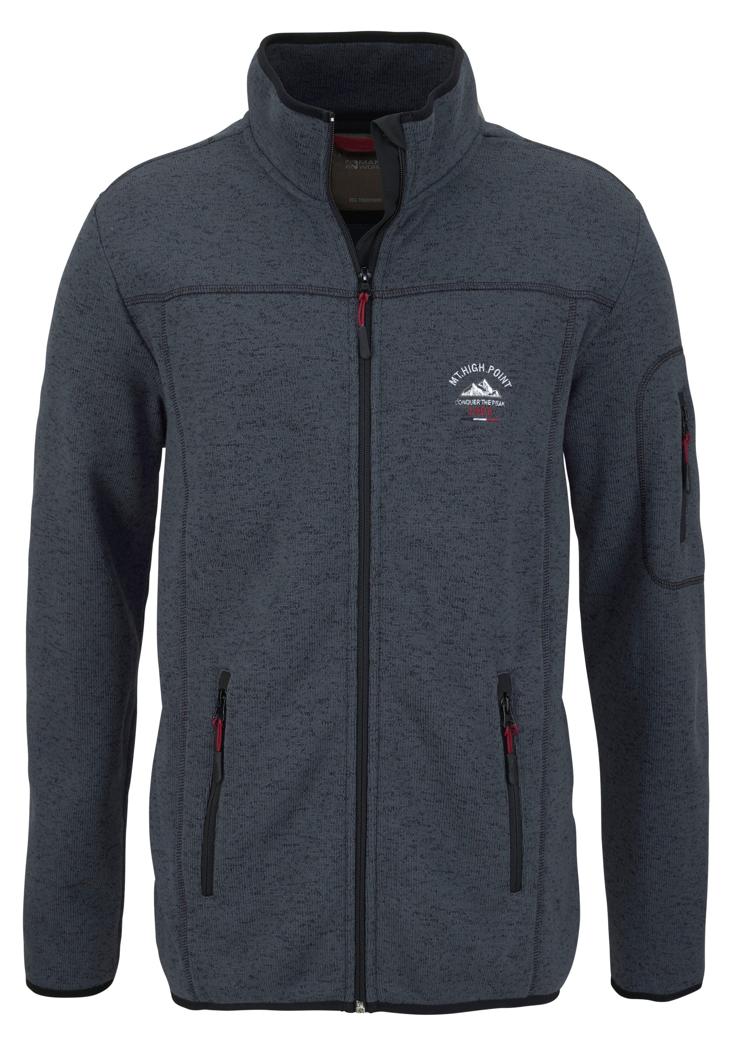 Man's World Gebreid fleecejack
