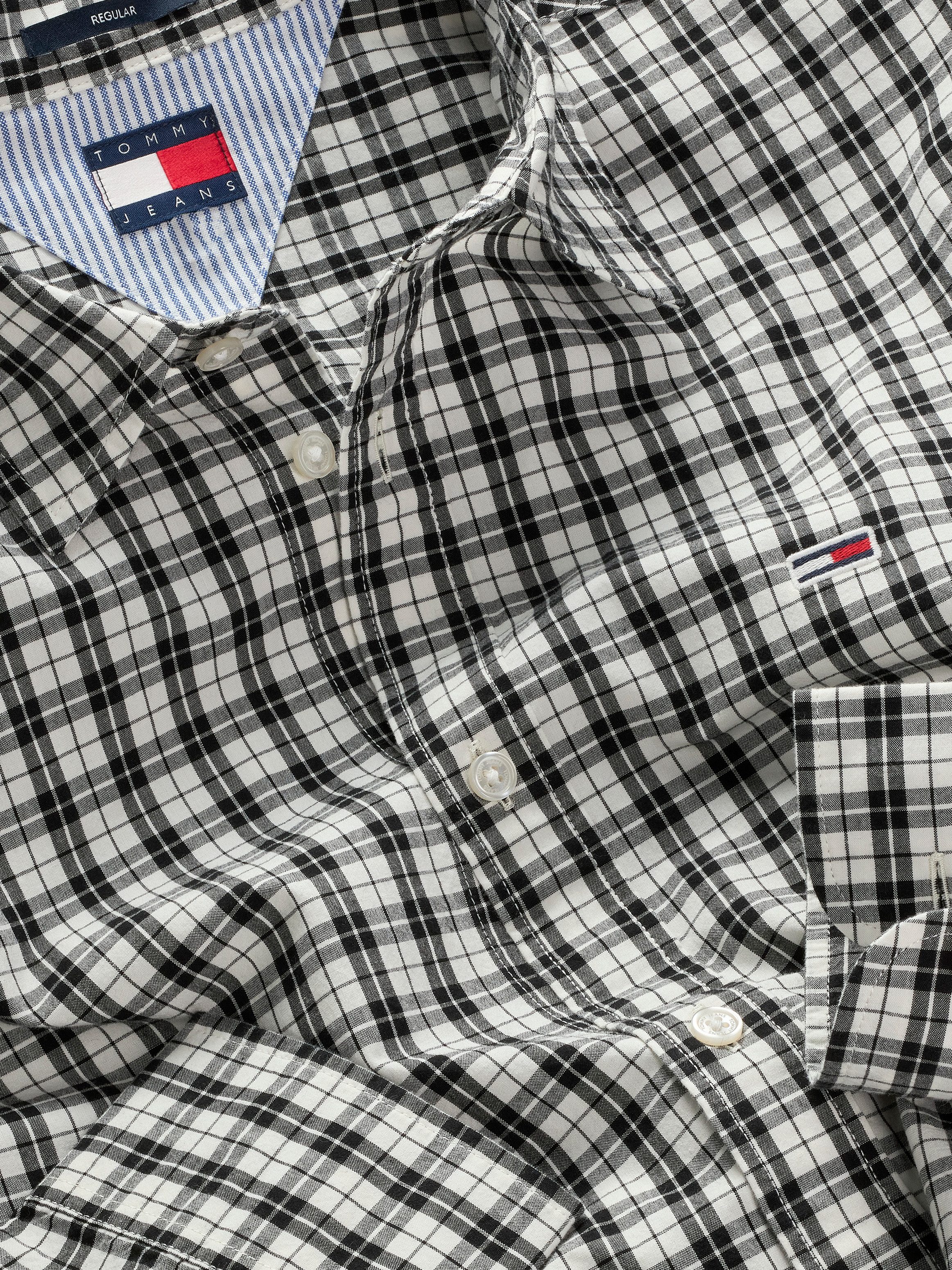 TOMMY JEANS Overhemd met lange mouwen TJM REG POPLIN CHECK LS SHIRT