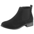 city walk chelsea-boots met brede stretch zwart