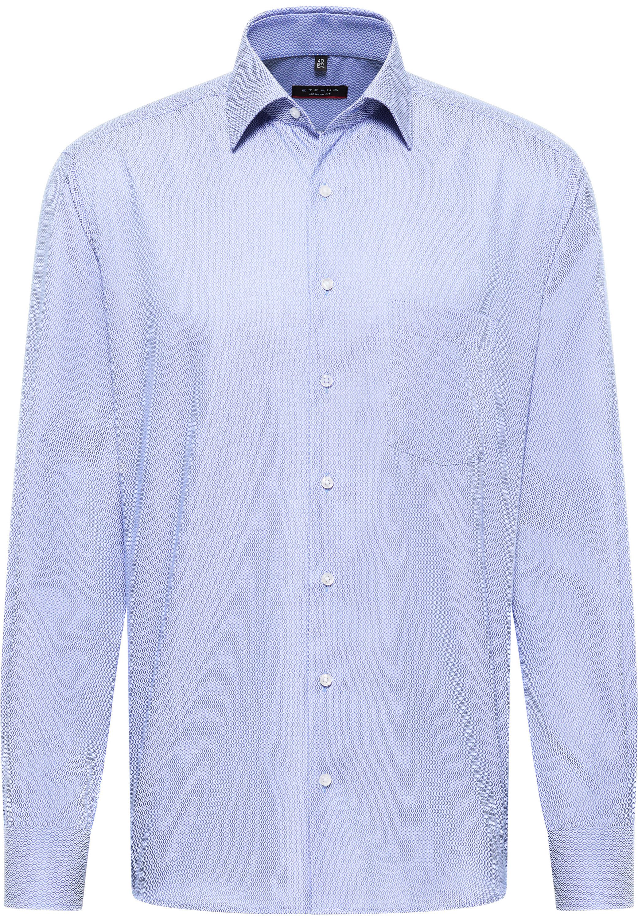 Eterna Overhemd met lange mouwen MODERN FIT NON IRON (strijkvrij)