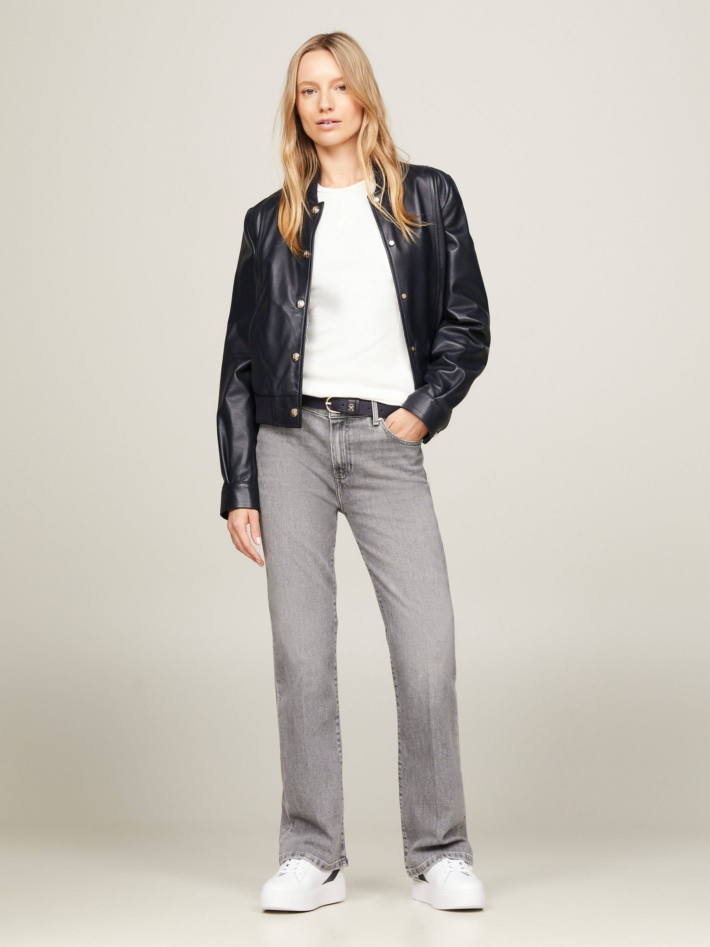 Tommy Hilfiger Bootcut jeans met persplooien