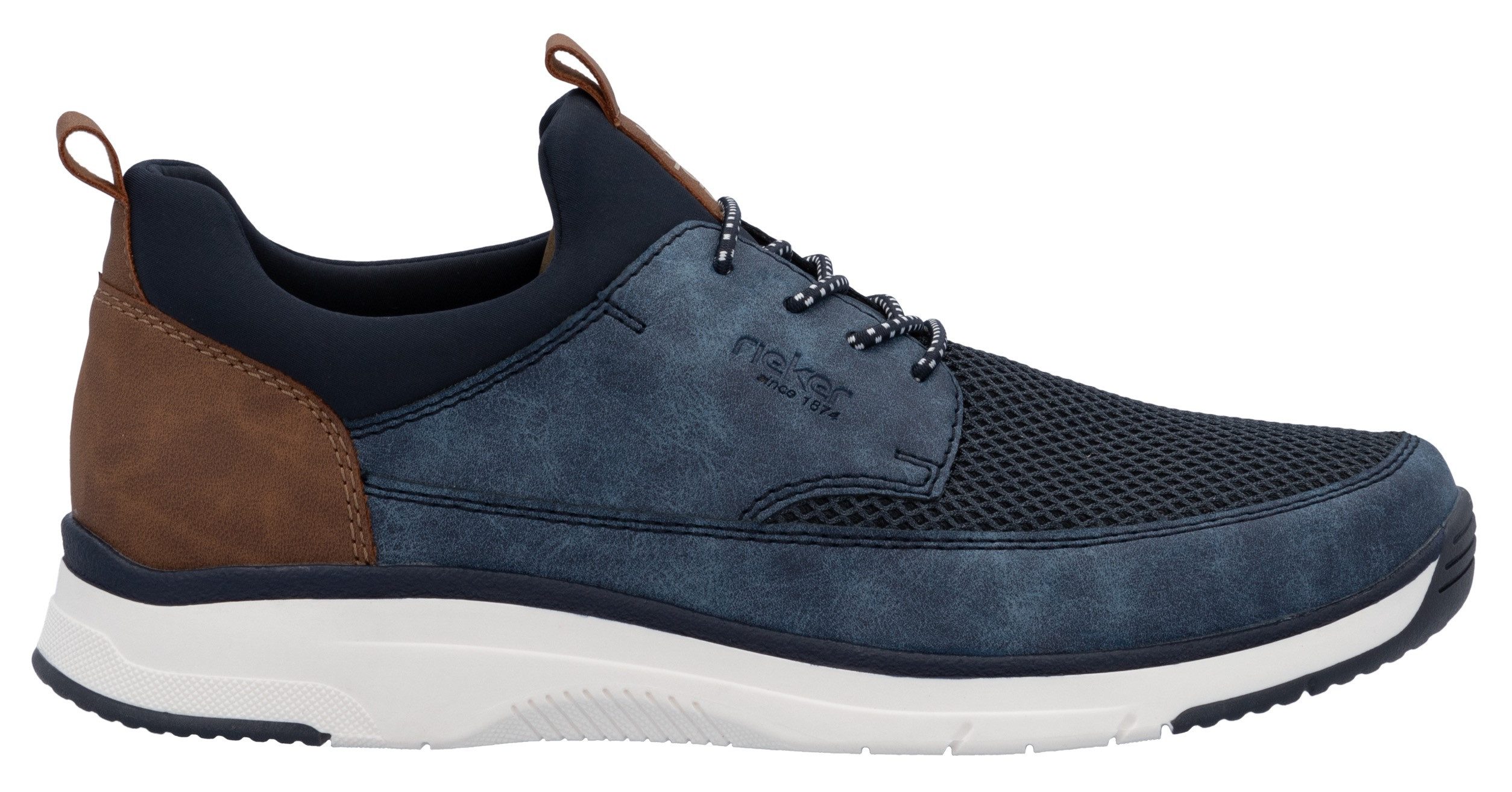 Rieker Slip-on sneakers , vrijetijdsschoen, lage schoen, instapschoen met elastiek