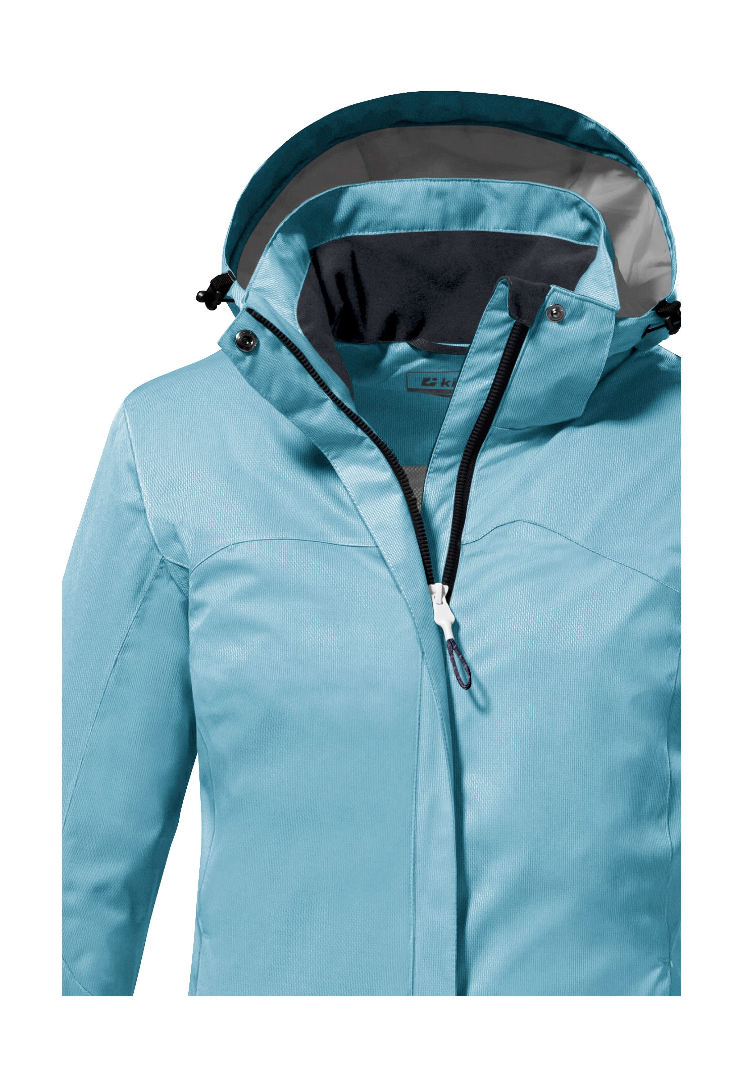 Killtec Outdoorjack KOS 133 WMN JCKT Water- en winddichte damesjack met afneembare capuchon, PFAS-vrij