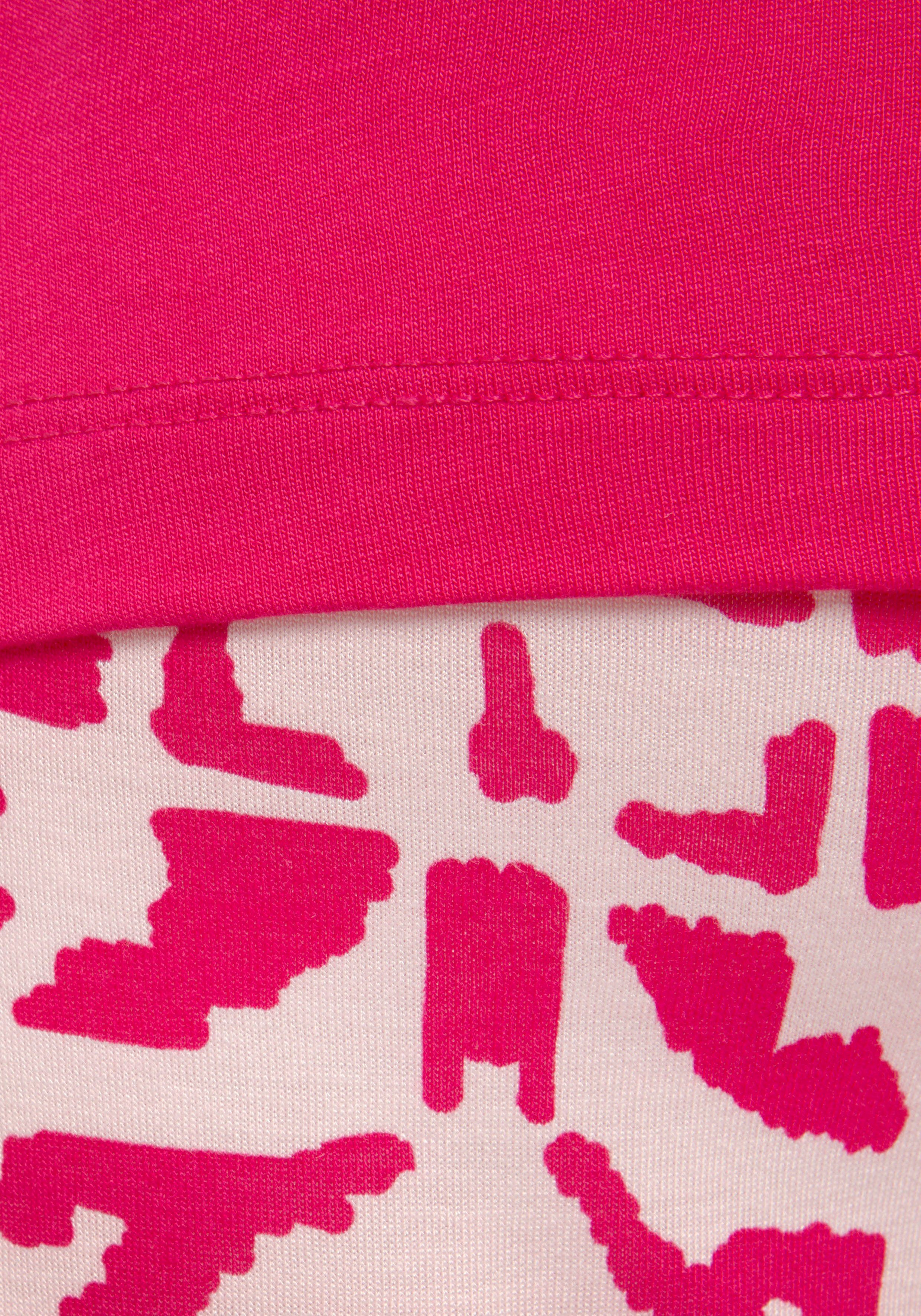 s.Oliver RED LABEL Beachwear Pyjama met bloemig etno-patroon (2-delig)