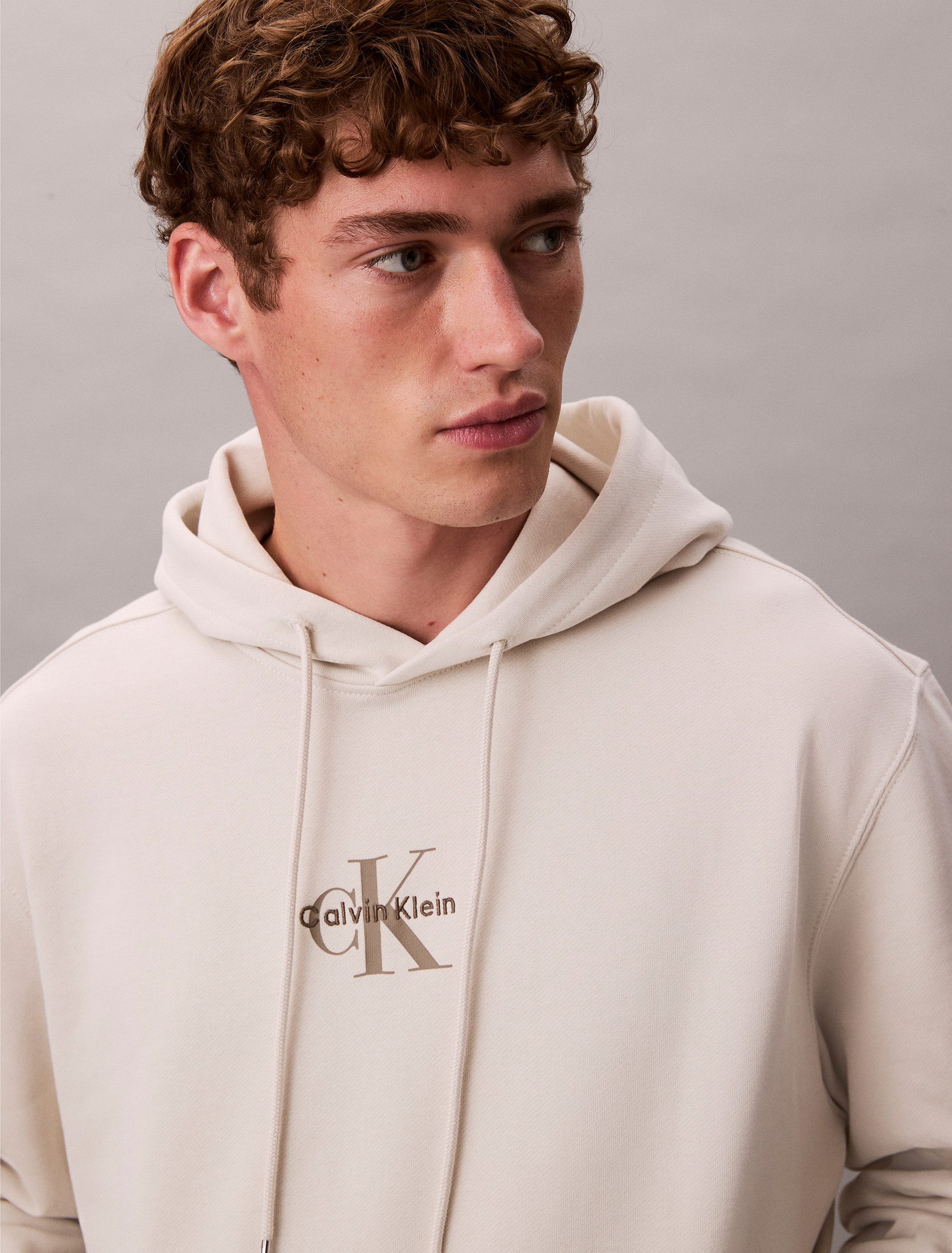 Calvin Klein Sweatshirt LS EU 350TERRY MICRO MONOLOGO HO