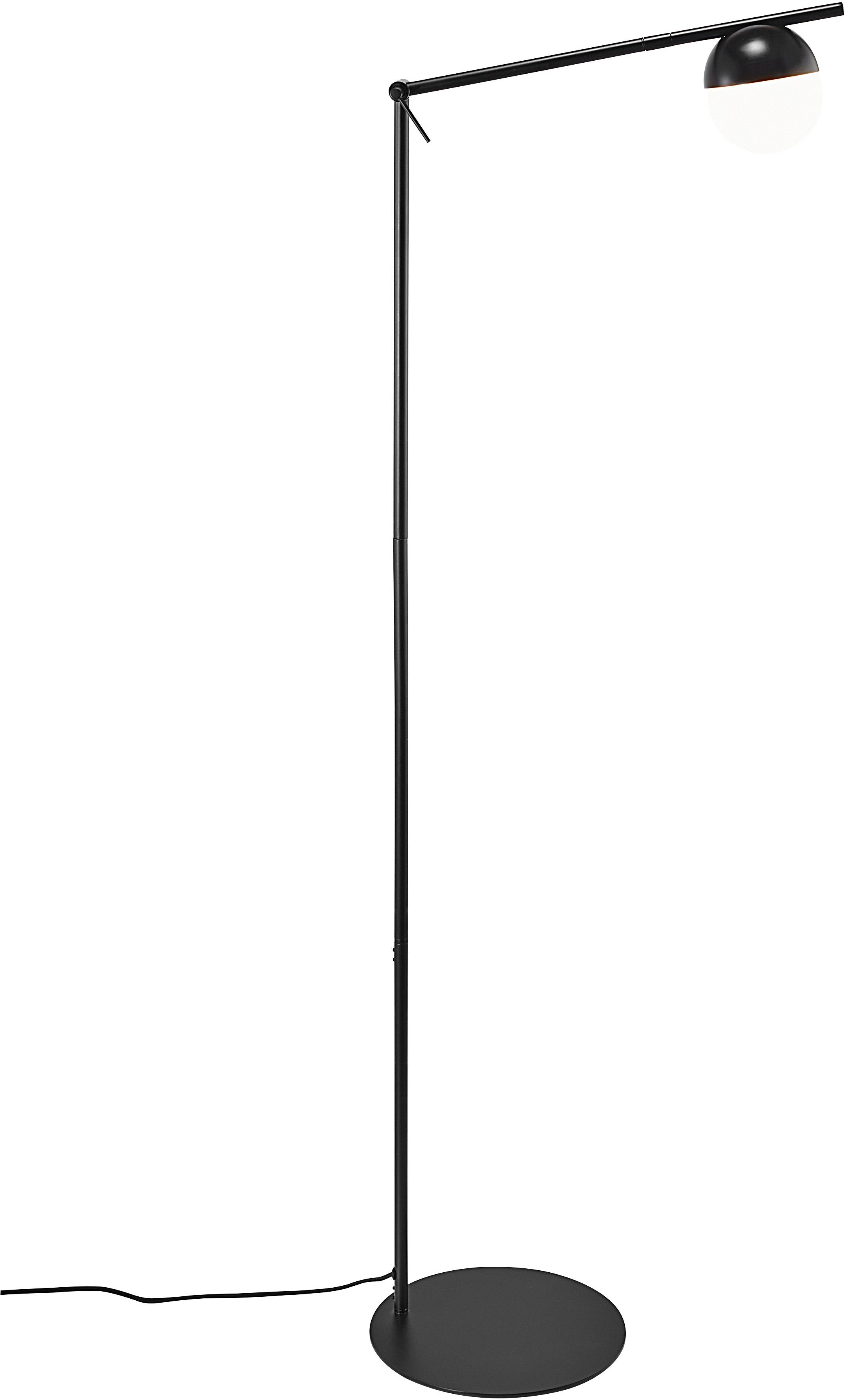 Nordlux Staande lamp CONTINA Textiel kabel, met de mond geblazen opaal glas