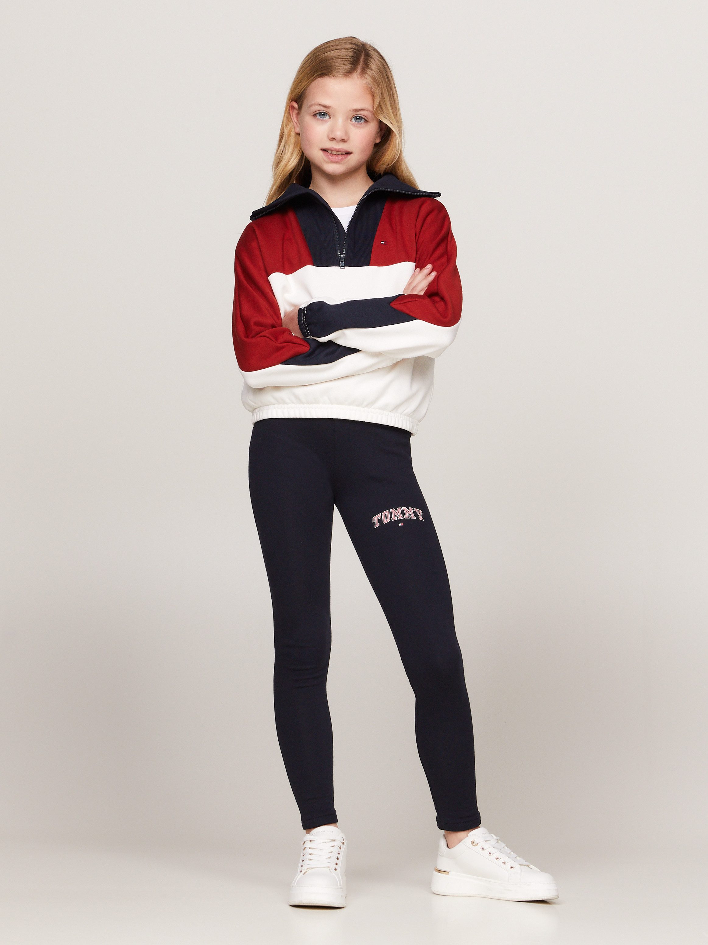 Tommy Hilfiger Legging VARSITY FITTED LEGGING Kinderen tot 16 jaar met logo-opdruk