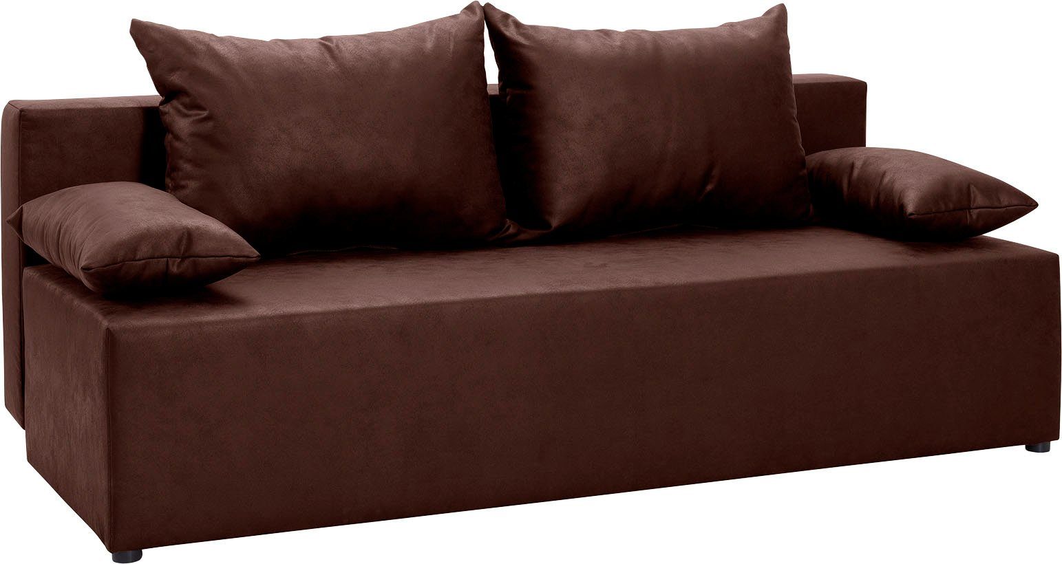 exxpo - sofa fashion Slaapbank Exxpo Tabou Slaapfunctie,bedkist, naar keuze met liftbedfunctie en binnenvering