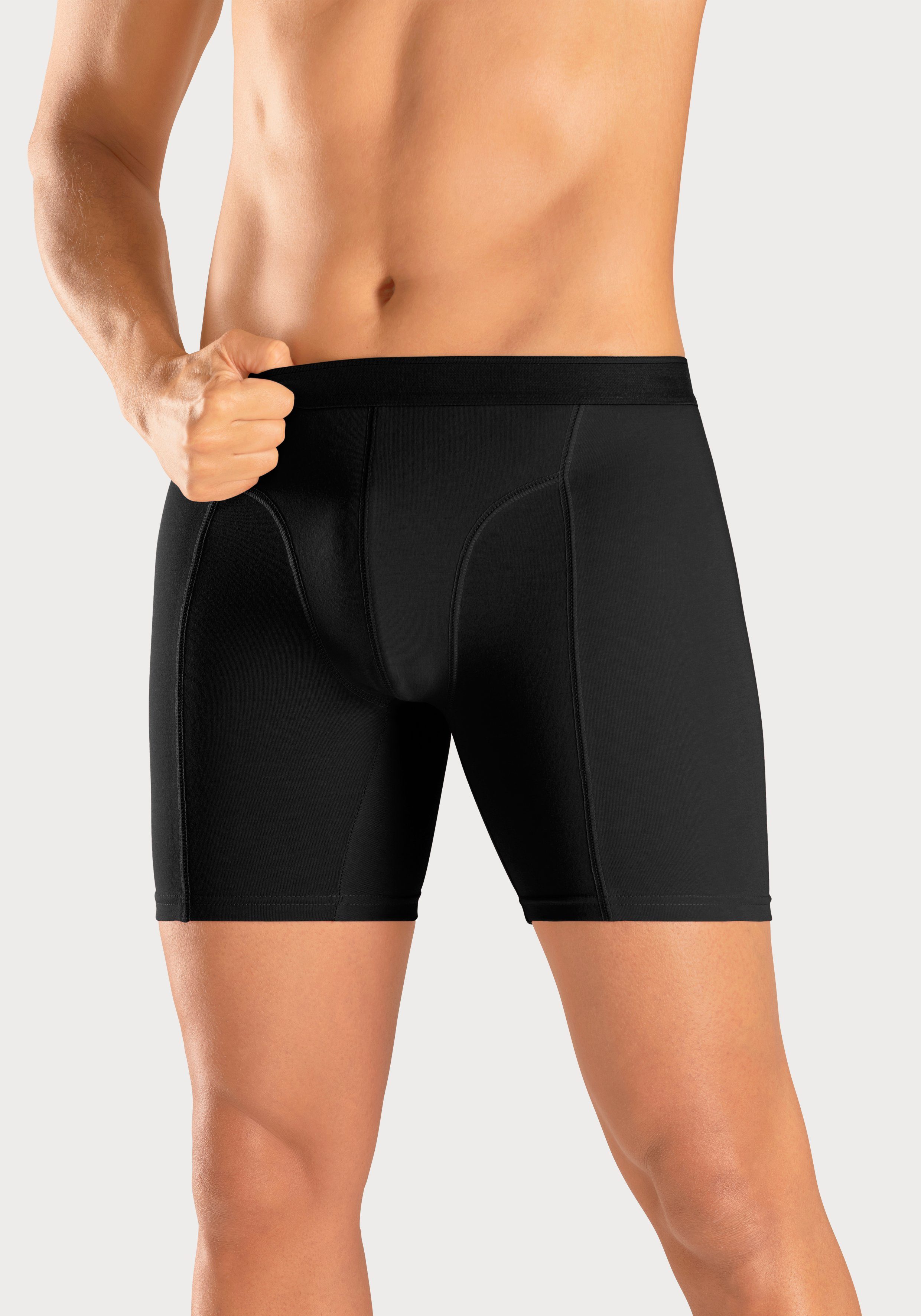 AUTHENTIC LE JOGGER Lange boxershort met twee kleuren geweven band en langere pijpen (set 5 stuks)