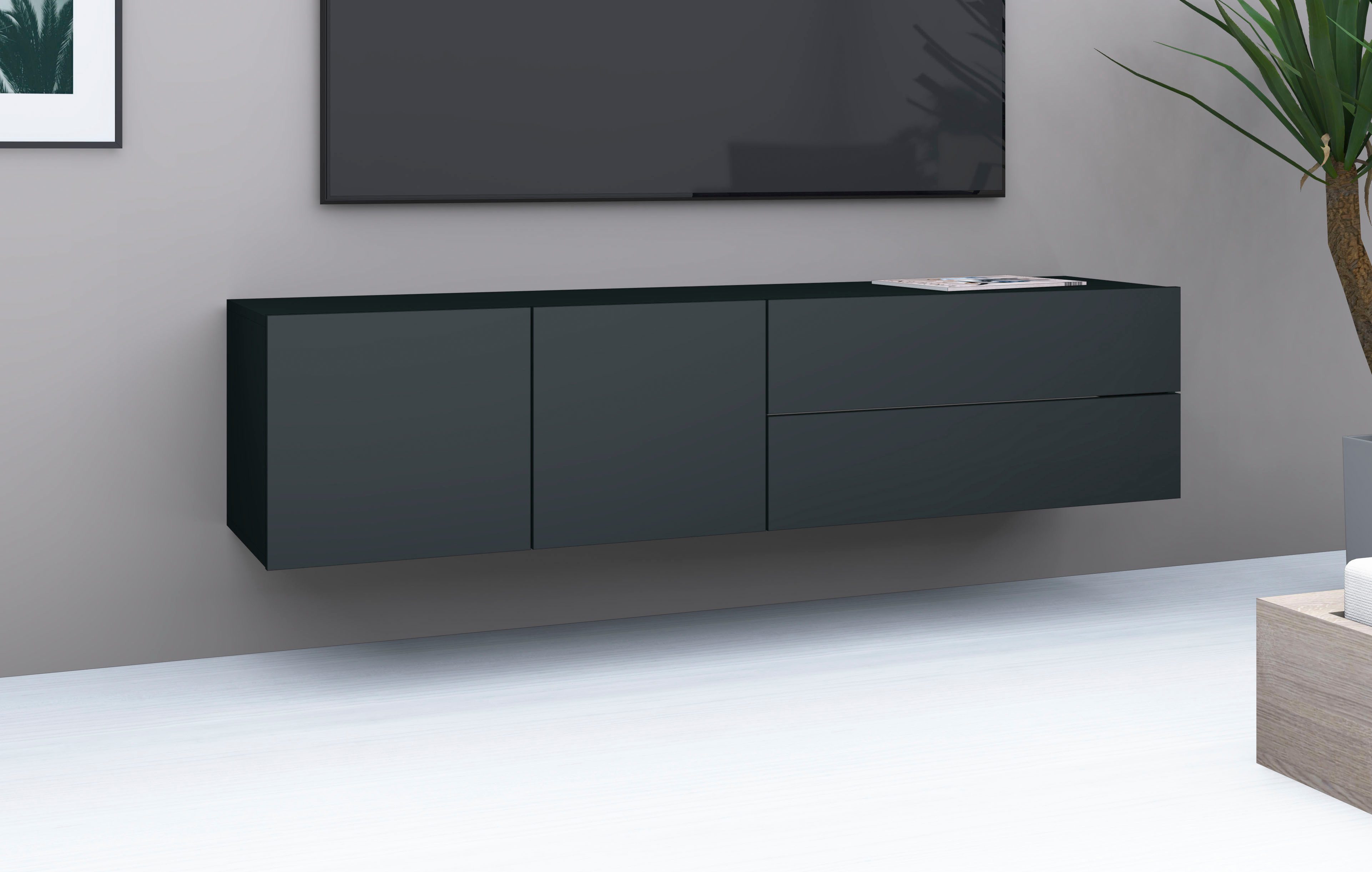 borchardt Möbel Tv-meubel Sophia Breedte 152 cm, hangend en staand te monteren