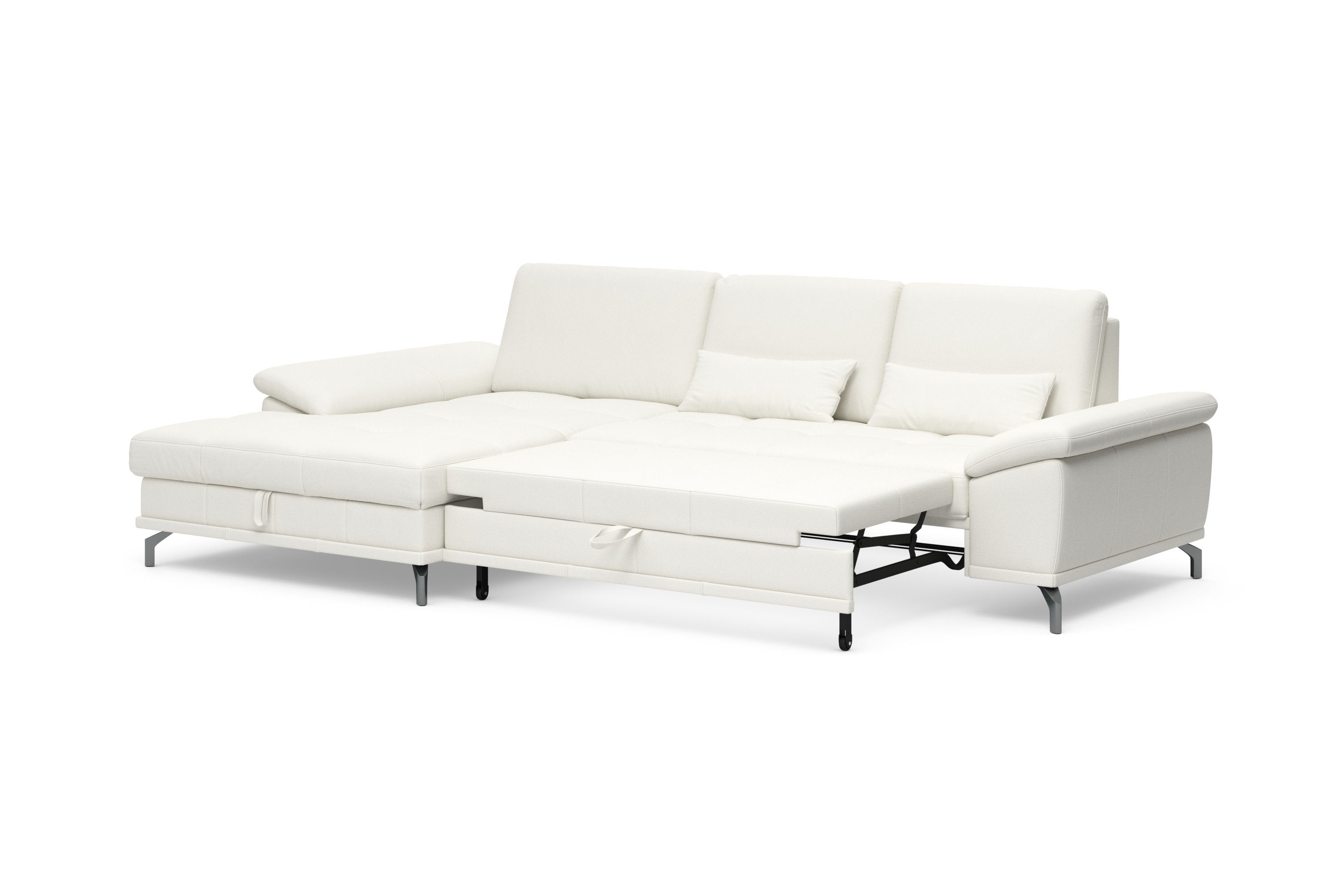 Places of Style Hoekbank Costello L-vorm, met zitdiepteverstelling, armleuningverstelling en