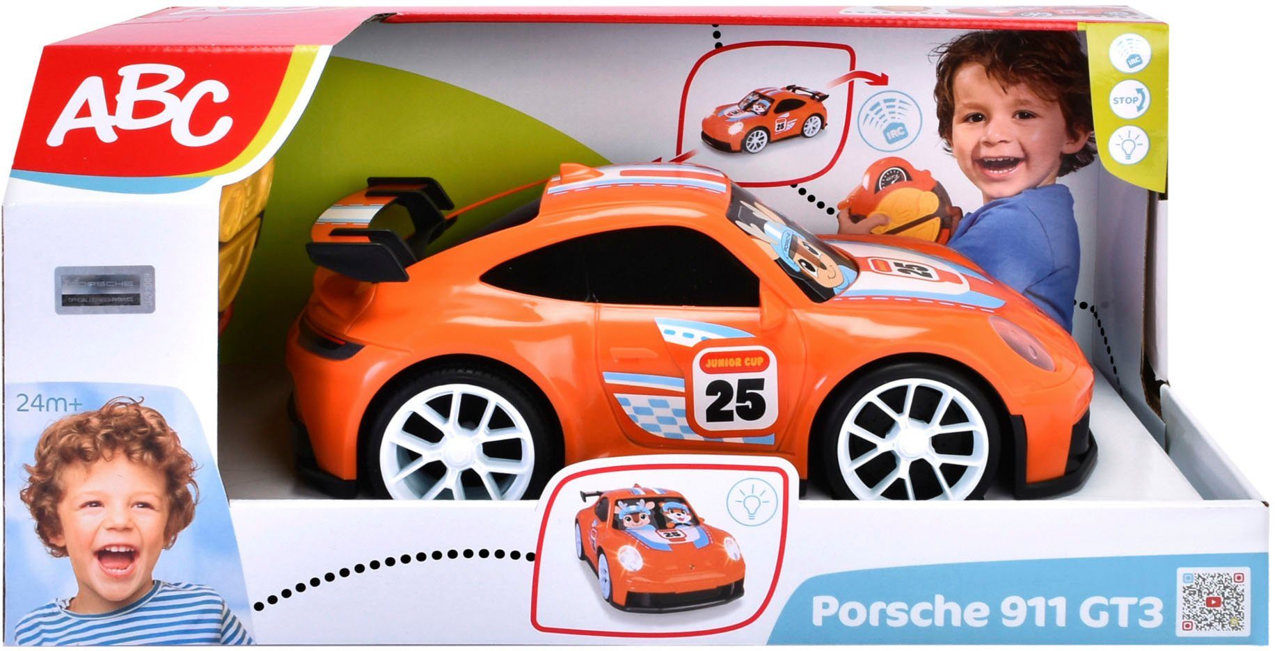 Dickie Toys Radiografisch bestuurbare auto Porsche 911 GT3 met lichtfunctie