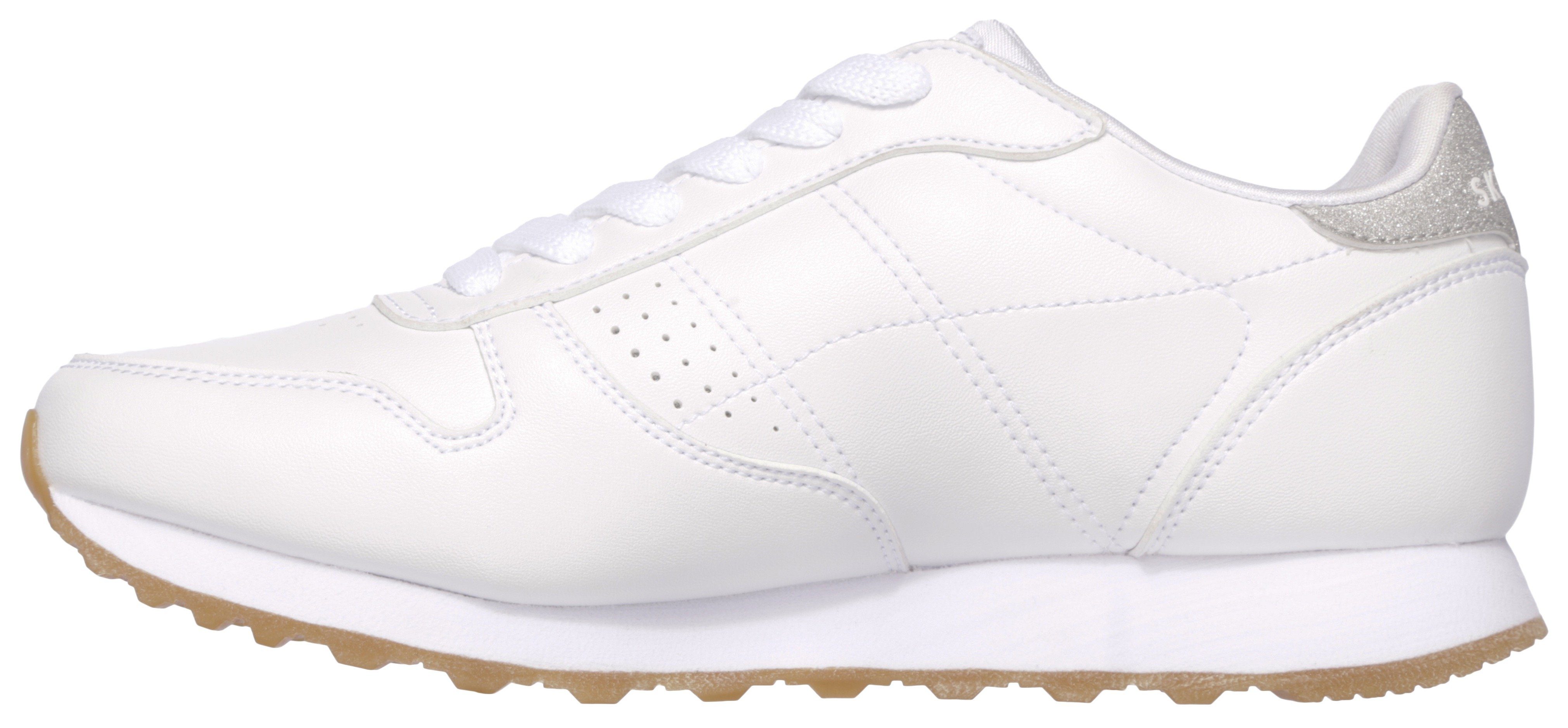Skechers Sneakers OG 85 - OLD SCHOOL COOL vegan Vrijetijdsschoen, lage schoen, veterschoen met glitter