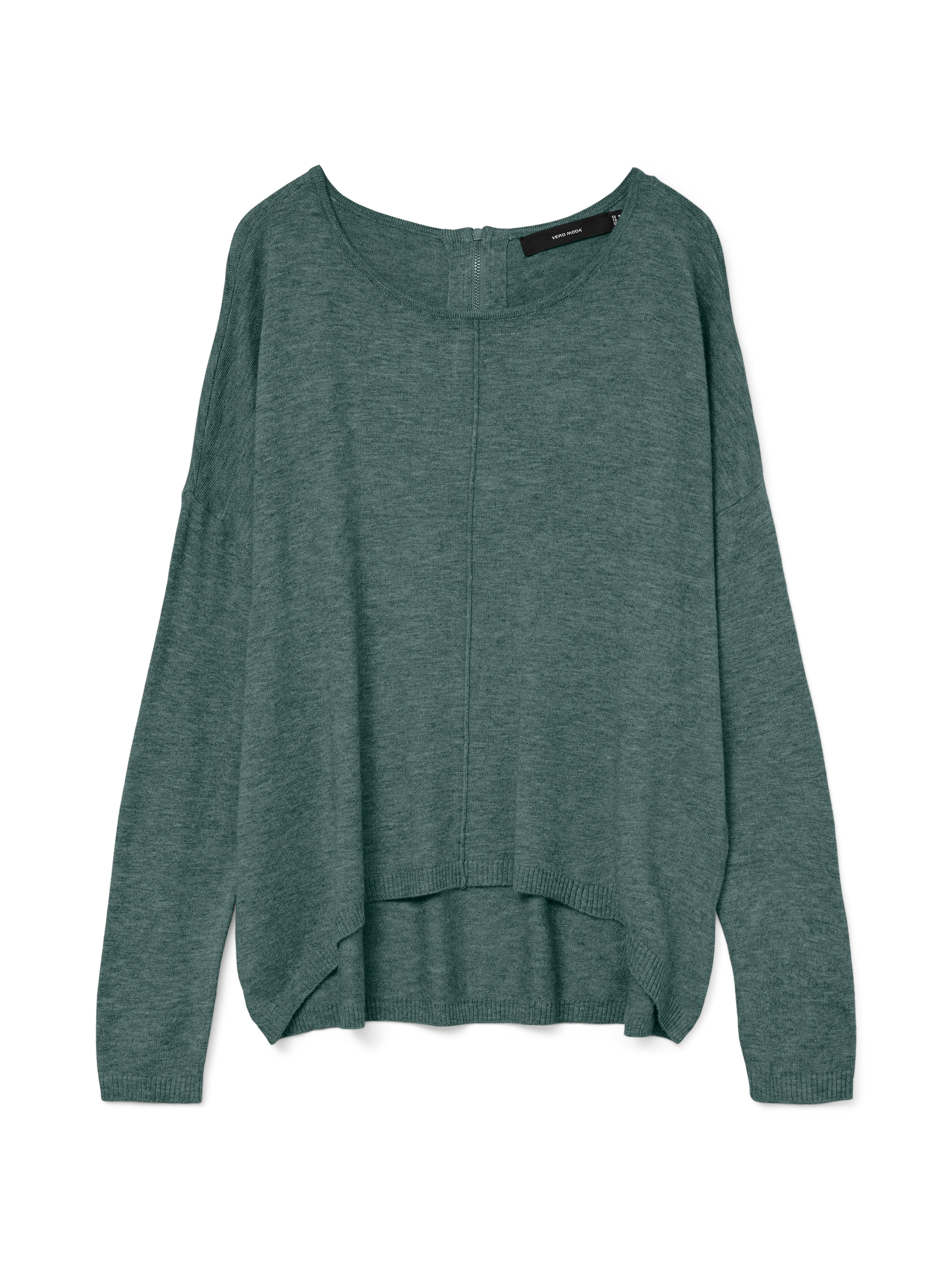 Vero Moda Trui met ronde hals VMBREEZE AURA LS ZIPPER BLOUSE NOOS
