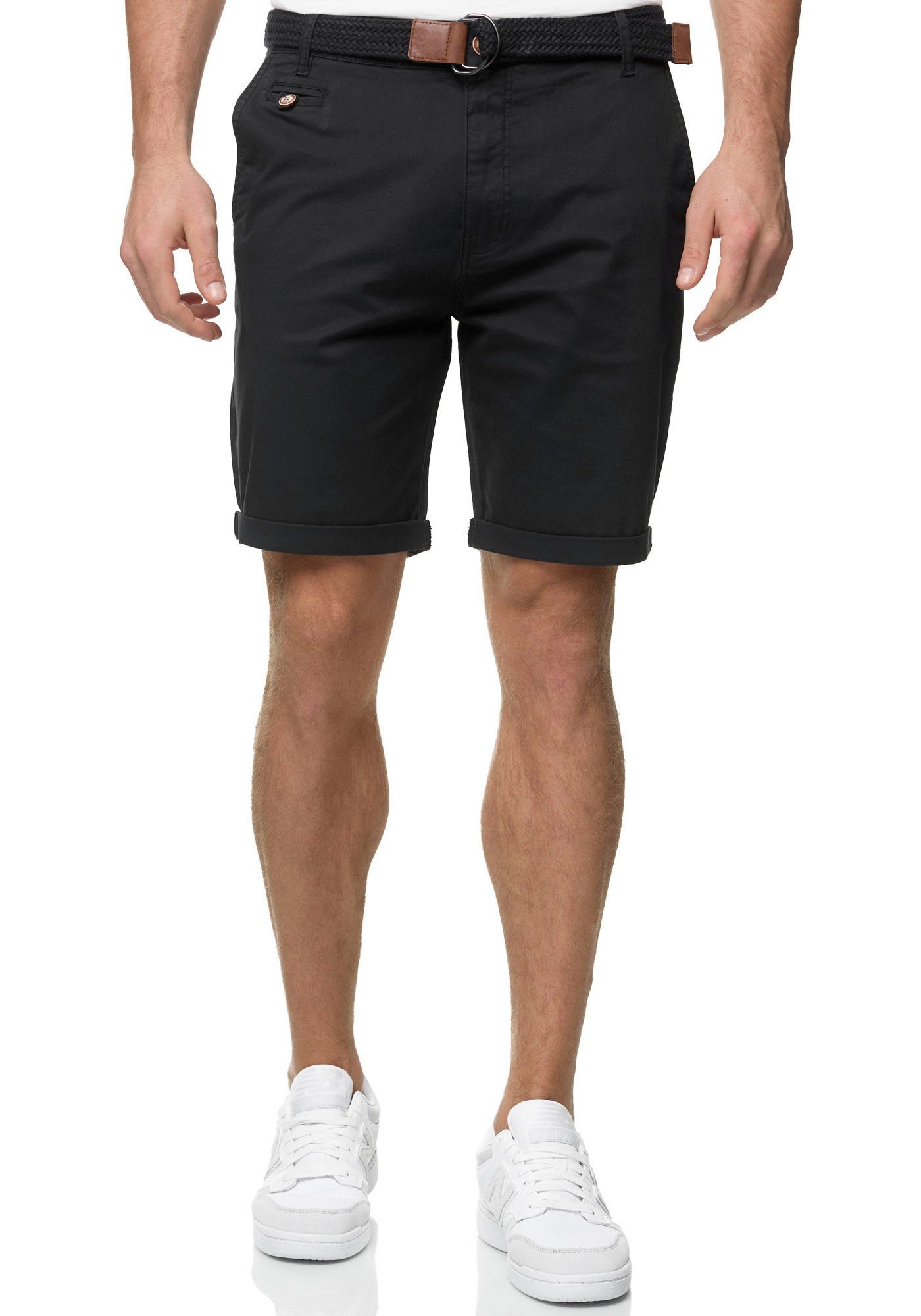 Indicode Chino-short INConor heren bermuda broeken maat XXL zwart