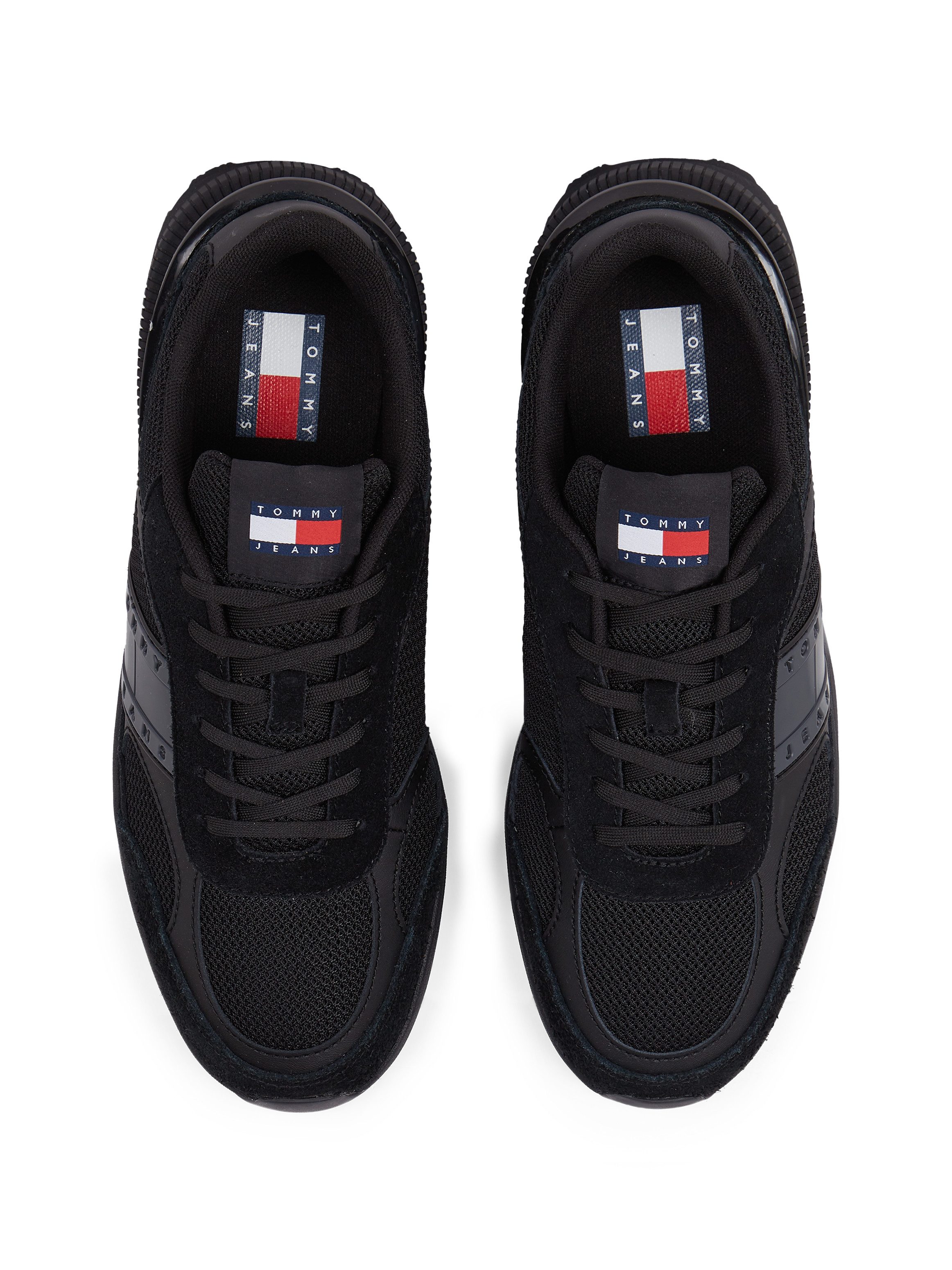 TOMMY JEANS Sneakers TJM TECHNICAL RUNNER ESS , vrijetijdsschoen, halfschoen, veterschoen met gepolsterde schacht