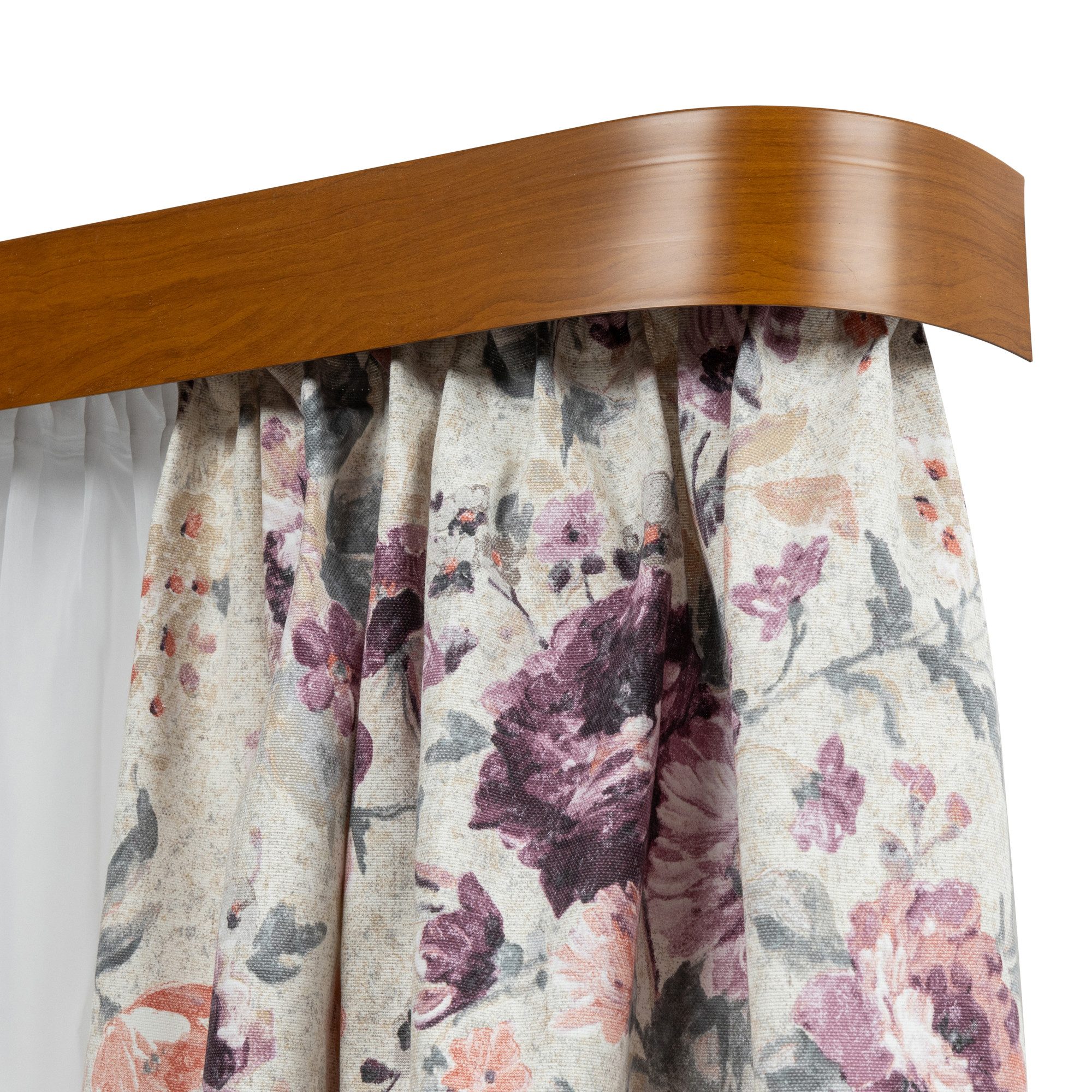 SN DECO GROUP Gordijnrail SH3 met rand 7,5 cm (1 stuk) gordijnrails wit
