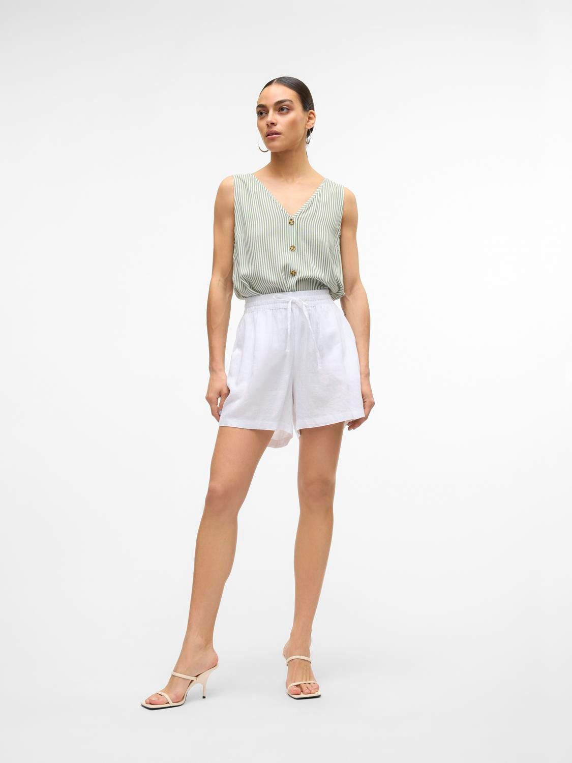 Vero Moda Short VMLINN LINEN SHORTS WVN NOOS