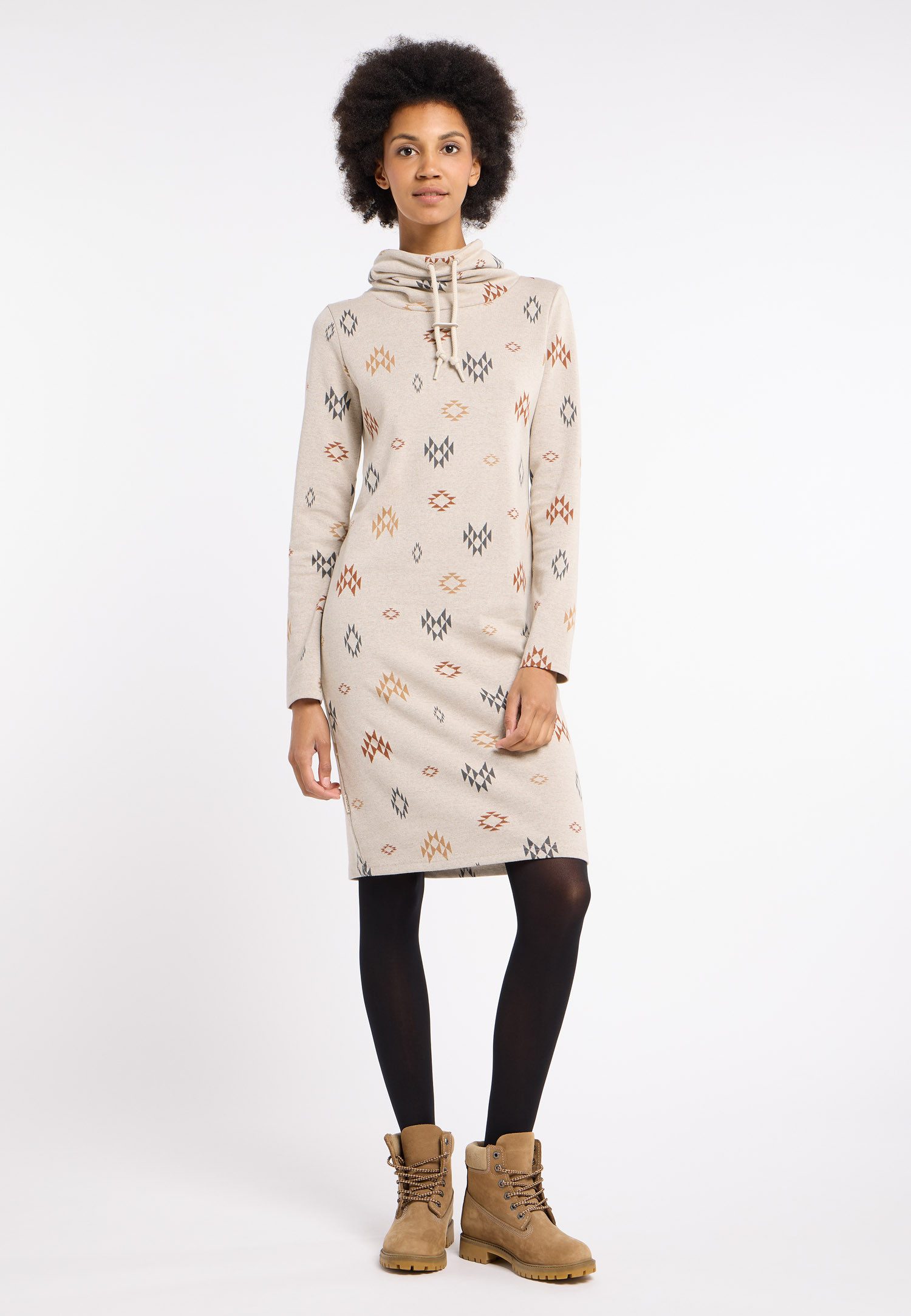 Ragwear Mini-jurk CHLOENETTE met all-over jacquardmotief