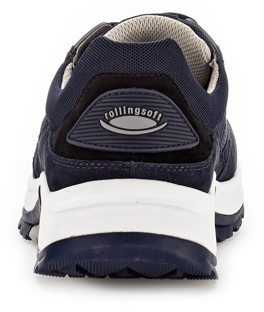 Gabor Rollingsoft Sneakers met sleehak , vrijetijdsschoen, lage schoen, veterschoen met verwisselbaar voetbed, breedte g