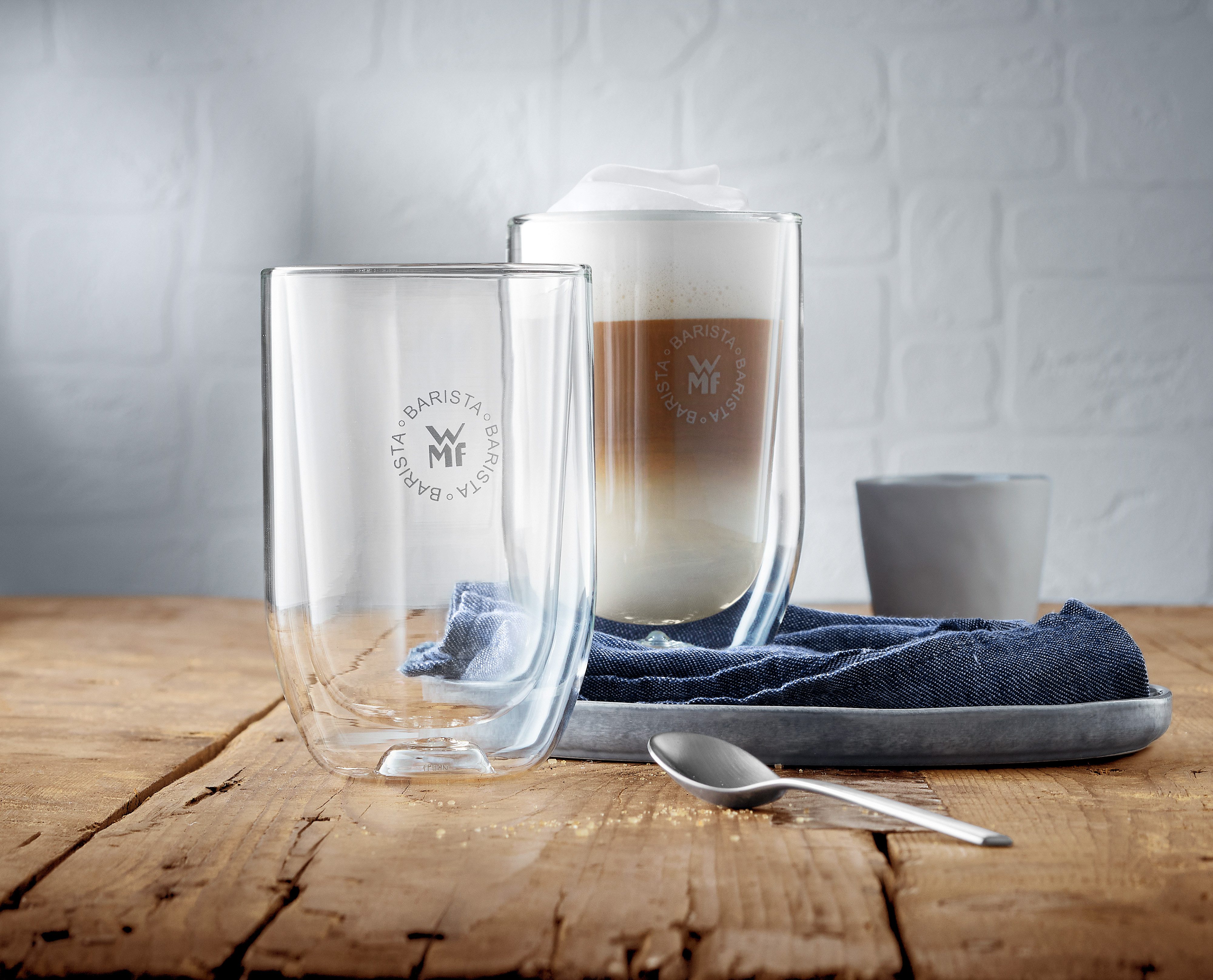 WMF Koffieservies Barista dubbelwandig hittebestendig glas, stijlvol, geen condenswater (set)