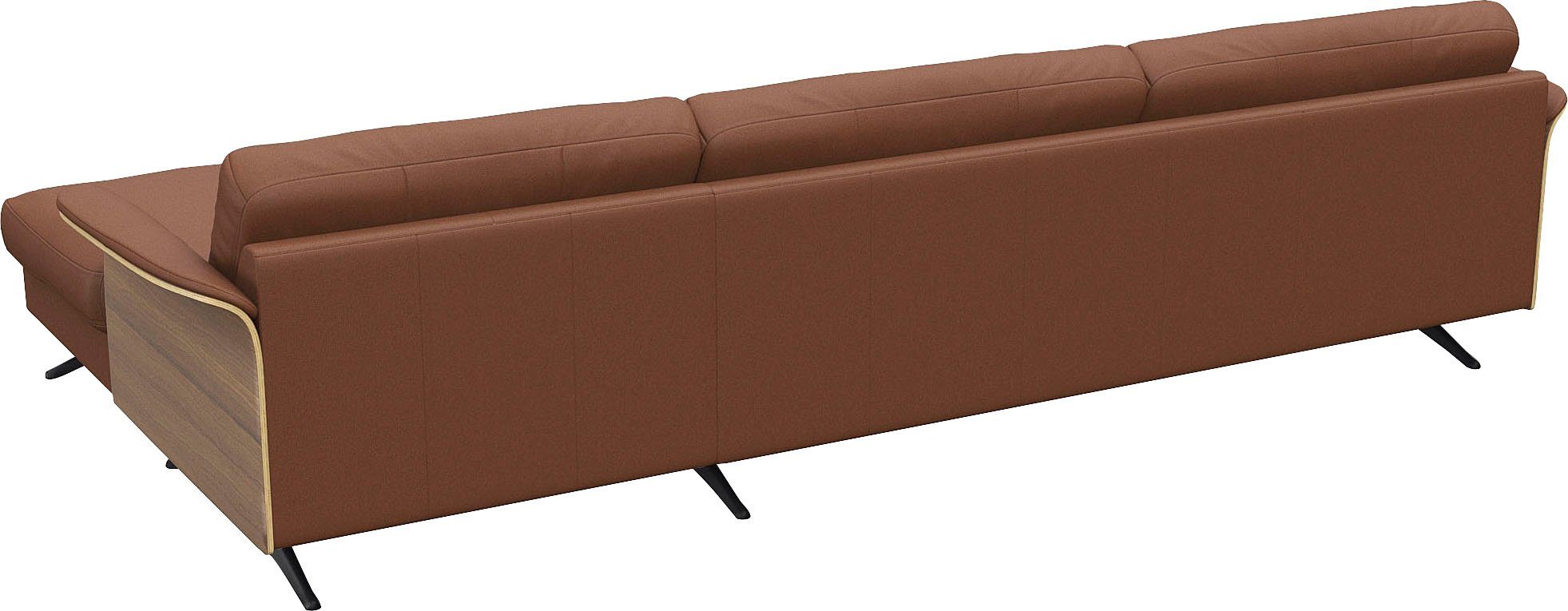 FLEXLUX Hoekbank Glow, super comfortabel door hoogwaardige zitconstructie met binnenvering, L-vorm