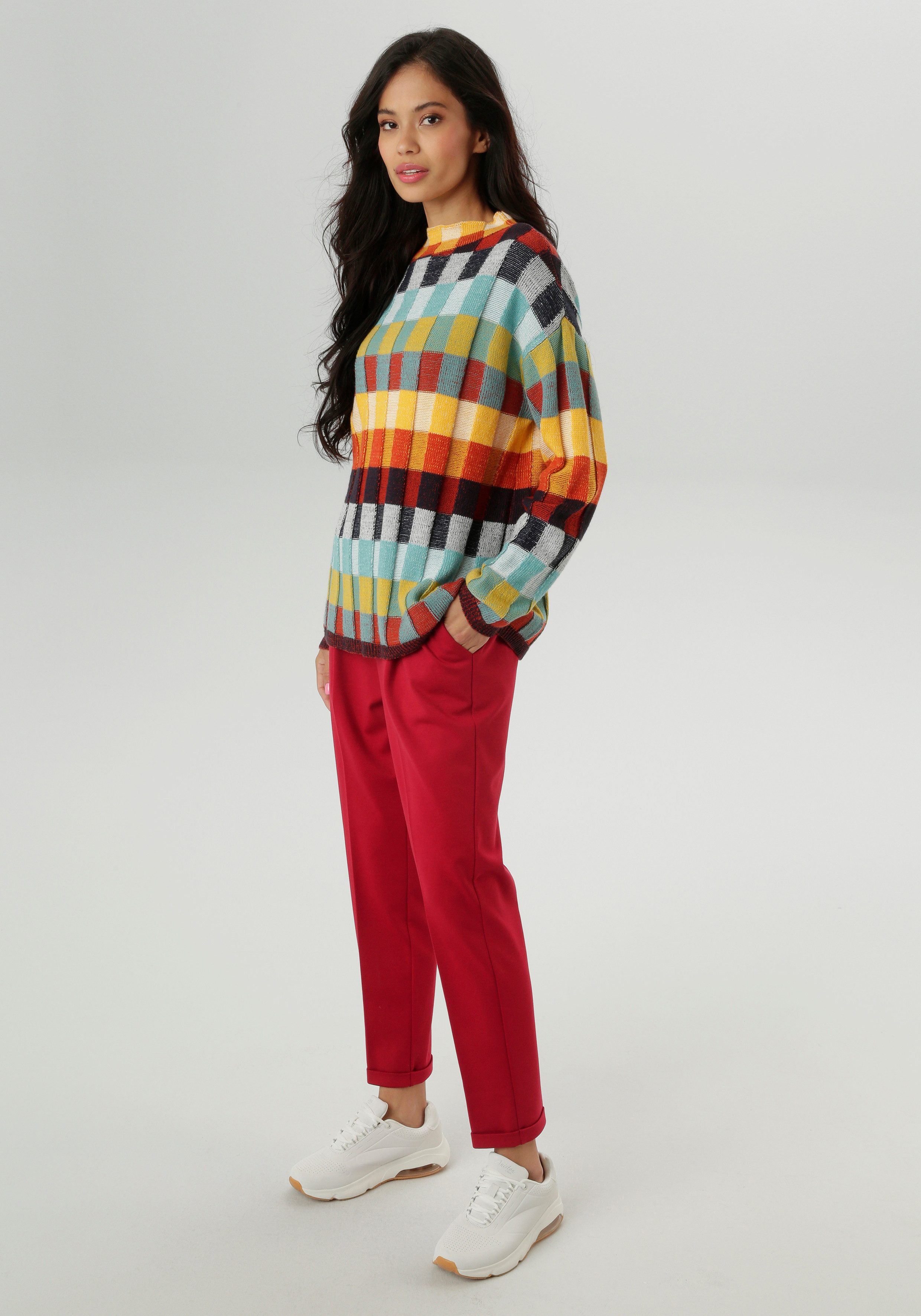 Aniston SELECTED Comfortbroek met plooien