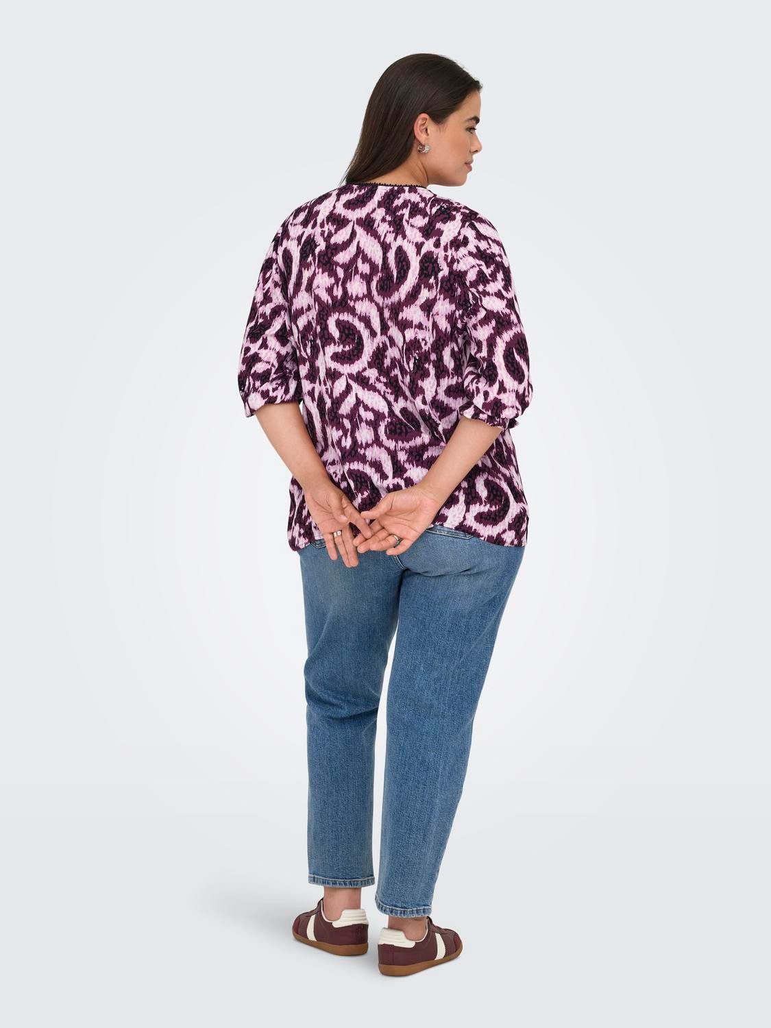 ONLY CARMAKOMA Shirtblouse CARTYLA LIFE 3/4 BLOUSE AOP