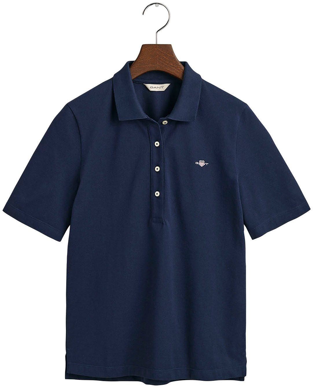 Gant Poloshirt SLIM SHIELD KA PIQUE POLO met geborduurd grafisch logo op de borst