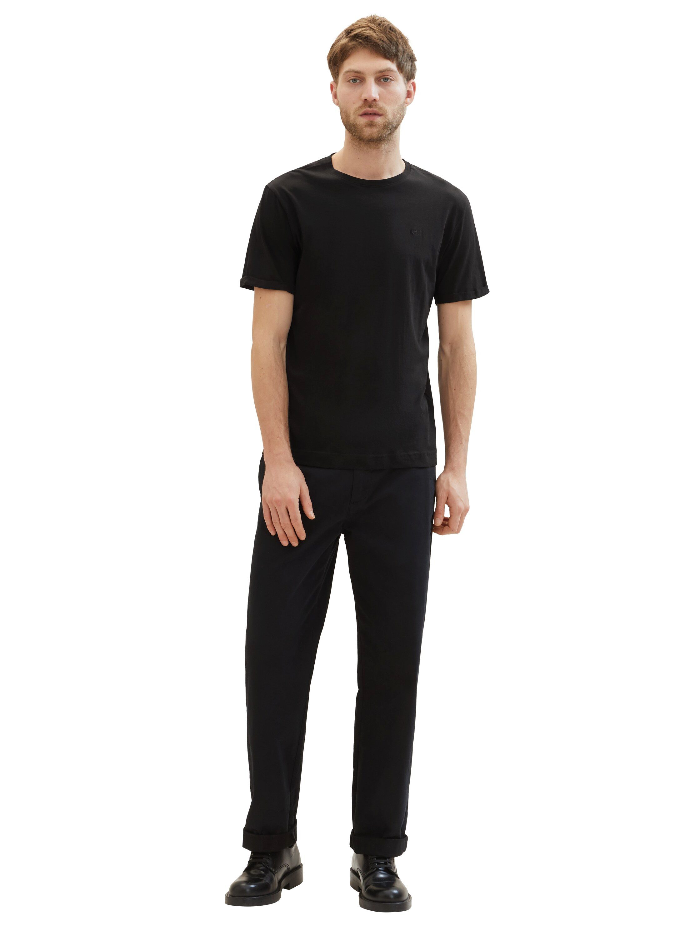 Tom Tailor T-shirt met logoborduursel (set, 3-delig)