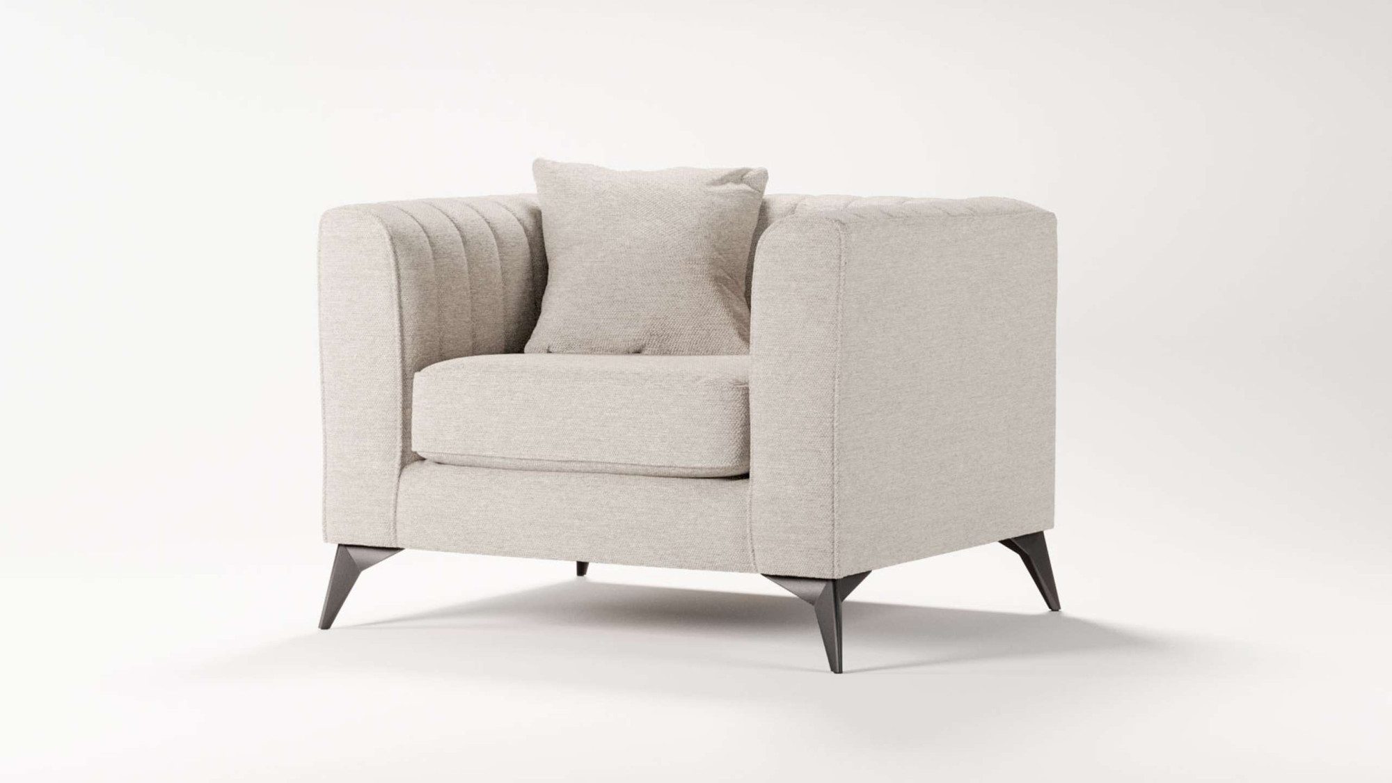 Places of Style Fauteuil MATTHEW loungestoel, afmetingen B/D/H: 99/86/74 cm
