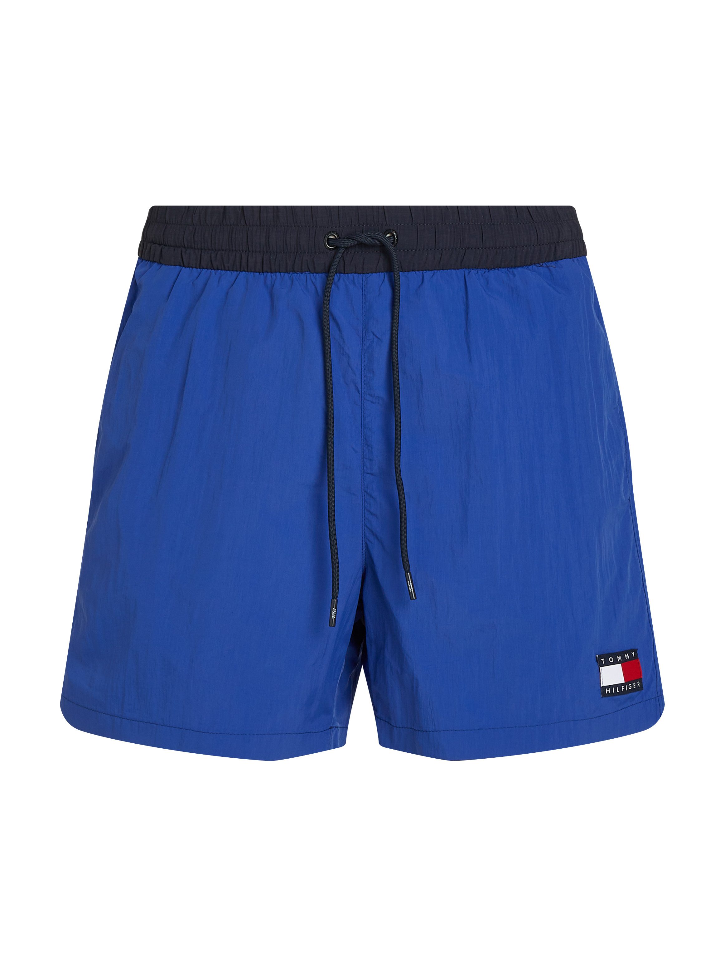 Tommy Hilfiger Swimwear Zwemshort MEDIUM DRAWSTRING met logo-patch, met contrasterende band