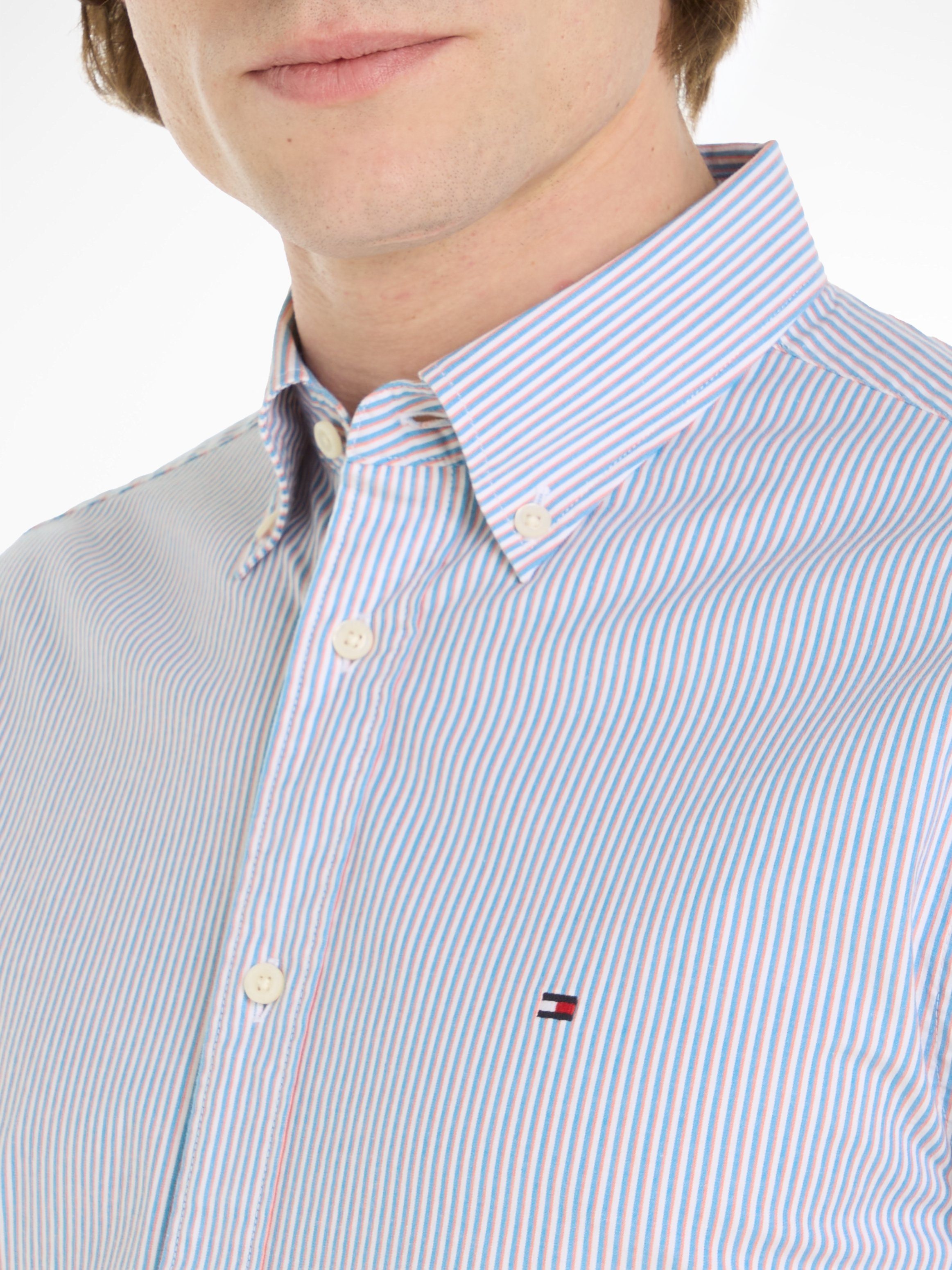 Tommy Hilfiger Overhemd met lange mouwen FLEX MULTI STRIPE RF SHIRT