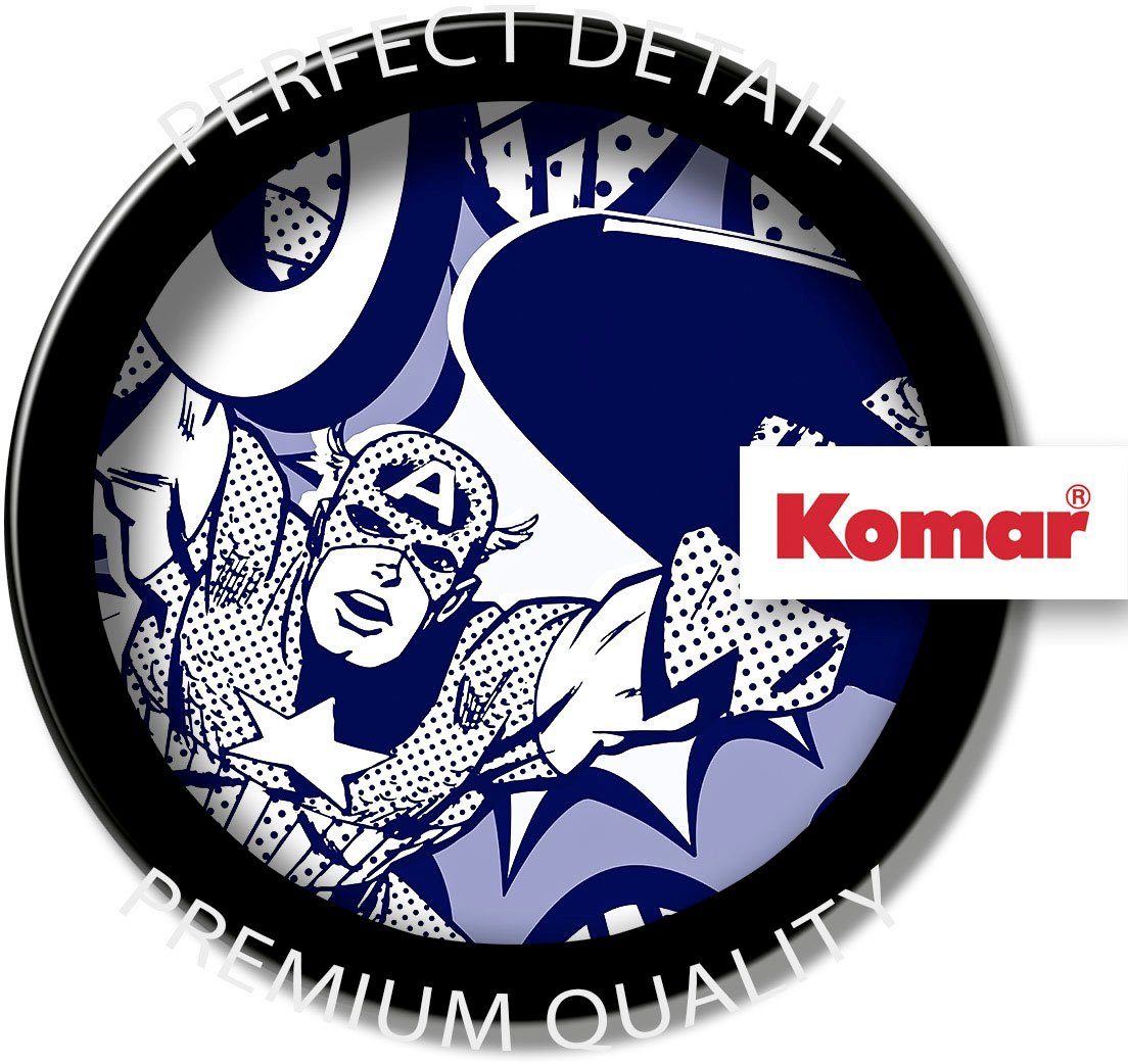 Komar Wandfolie Zelfklevend vlies - Captian America Pow - afm. 125 x 125 cm (1 stuk)
