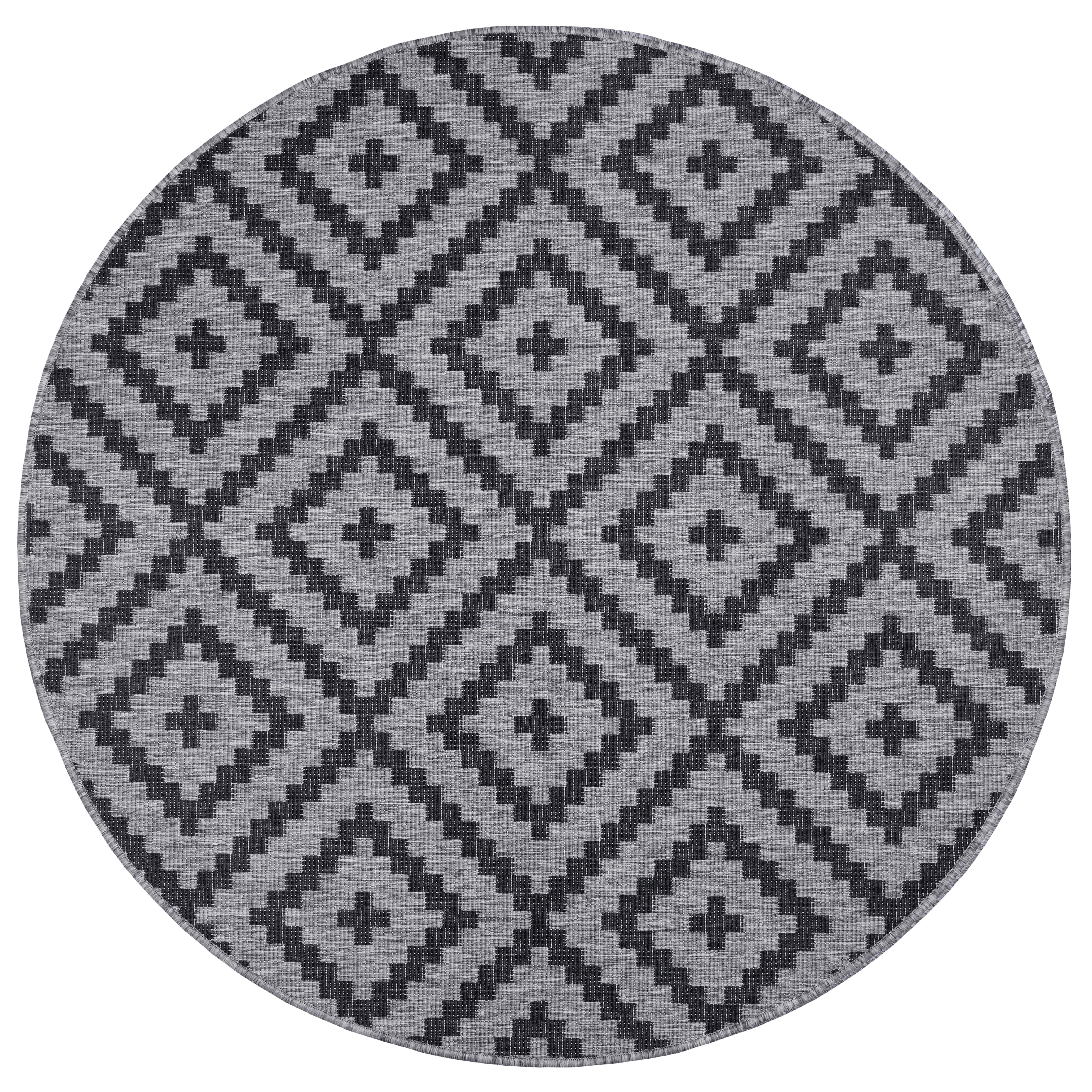 my home Vloerkleed Ronda tweezijdig te gebruiken kleed Sisal-look, platweefsel, in- en outdoor, geometrisch boho design