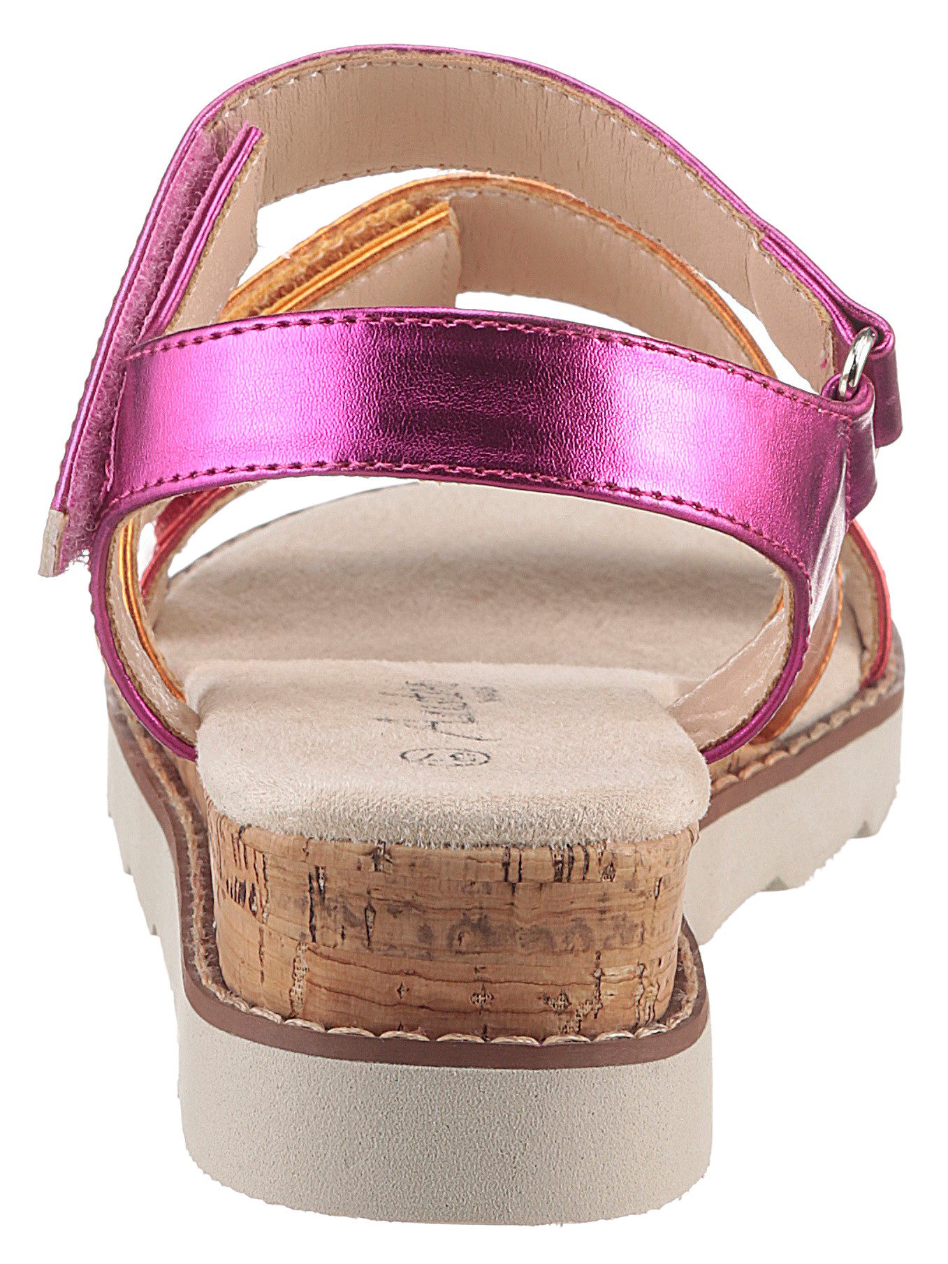 Aniston SHOES Sleehaksandaaltjes , sandaal, zomerschoen, klittenbandschoen, metallic-look - nieuwe collectie