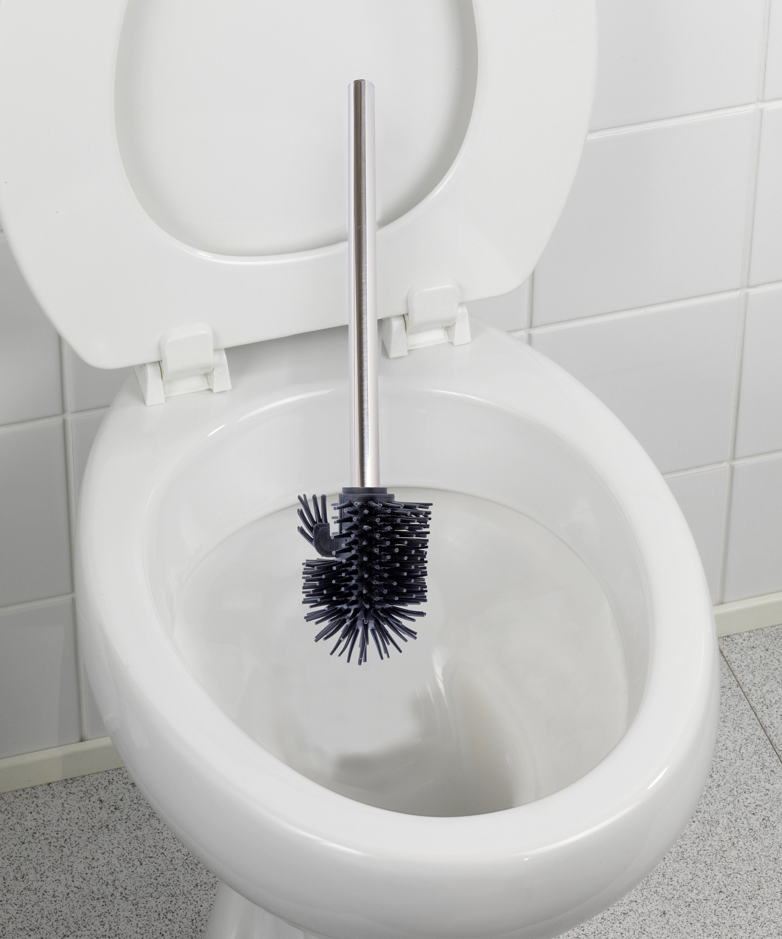 WENKO Toiletset Ruimtebesparend wonder met houder voor reserverollen en vochtige doekjes