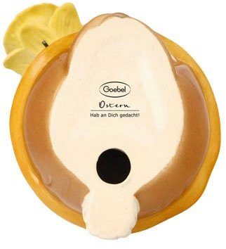 Goebel Paashaas Ik heb aan jou gedacht! Verzamelfiguur, konijn meisje met paasbloem (1 stuk)