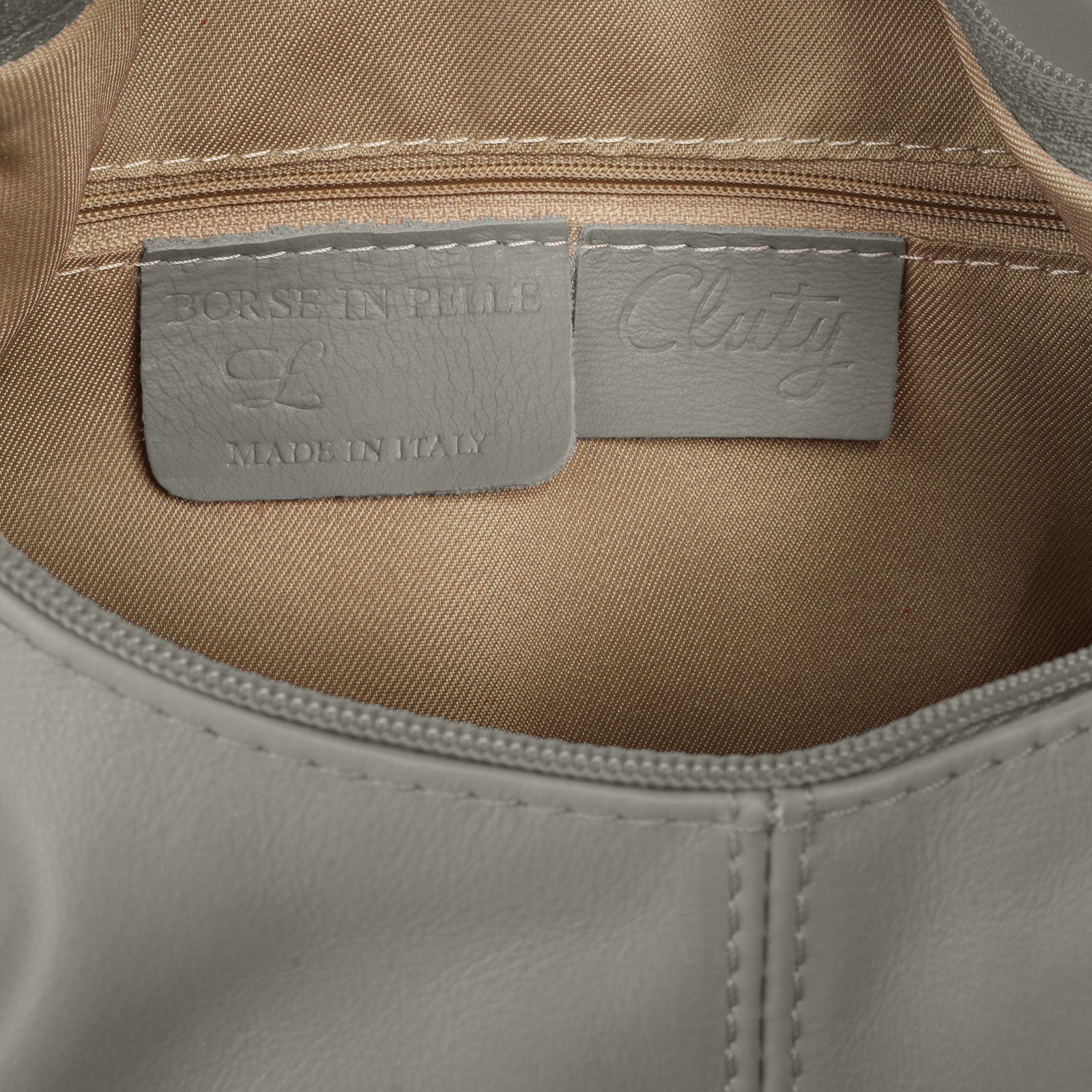 Cluty Shopper echt leer, made in italy