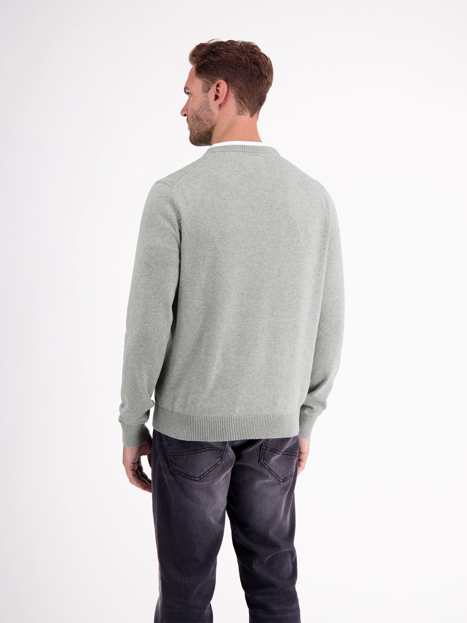 Lerros Gebreide trui LERROS crewneck gebreide pullover