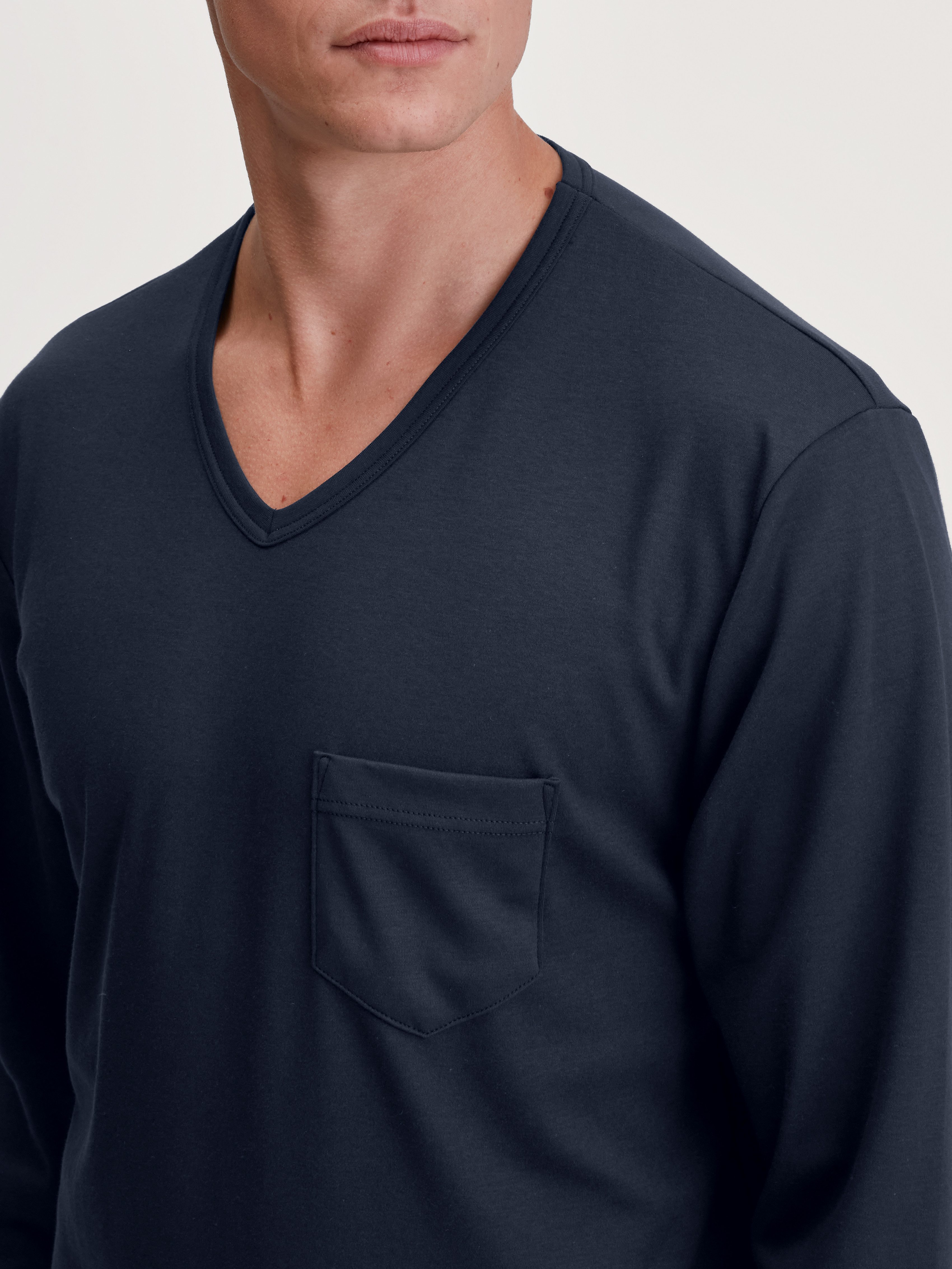 CALIDA Pyjama Relax Streamline met opgestikte borstzak (set, 2-delig)