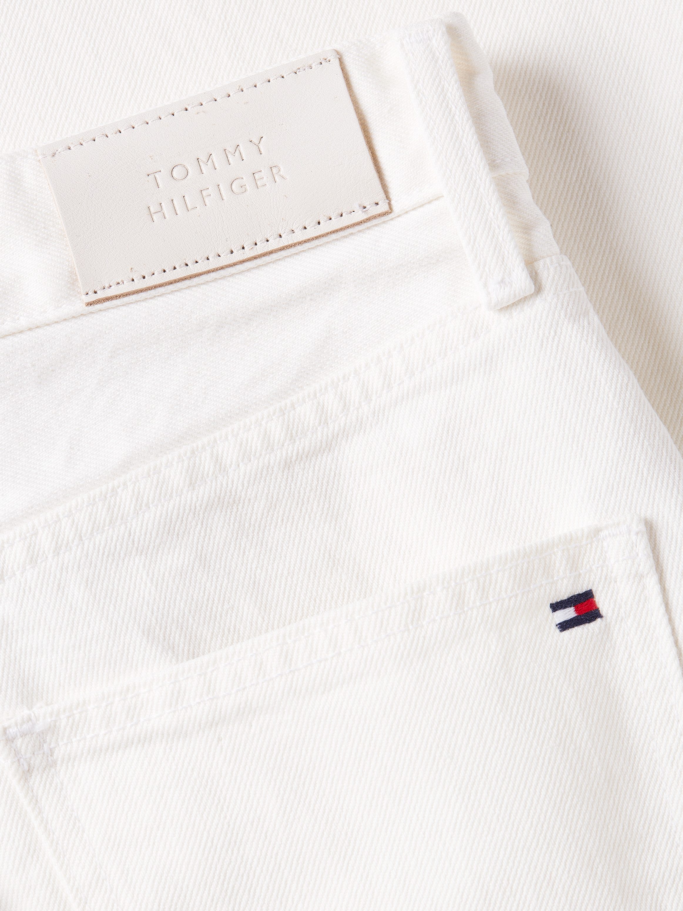 Tommy Hilfiger Bootcut jeans RELAXED BOOTCUT HW ECRU met logo-badge