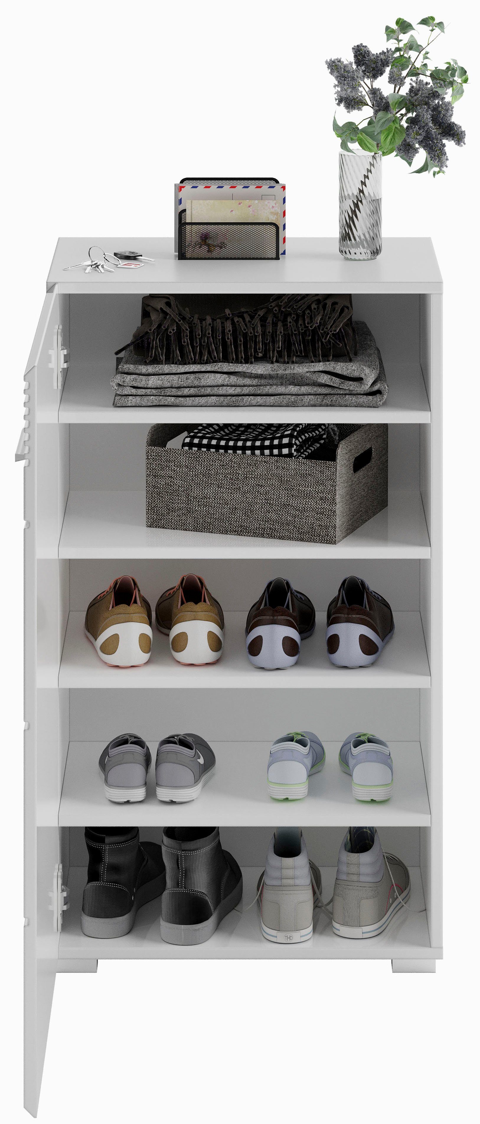 INOSIGN Halmeubelset Malmö, Breedte 115 cm, MDF Front met groeffrezing, 4-delig, bestaande uit: (4-delig)