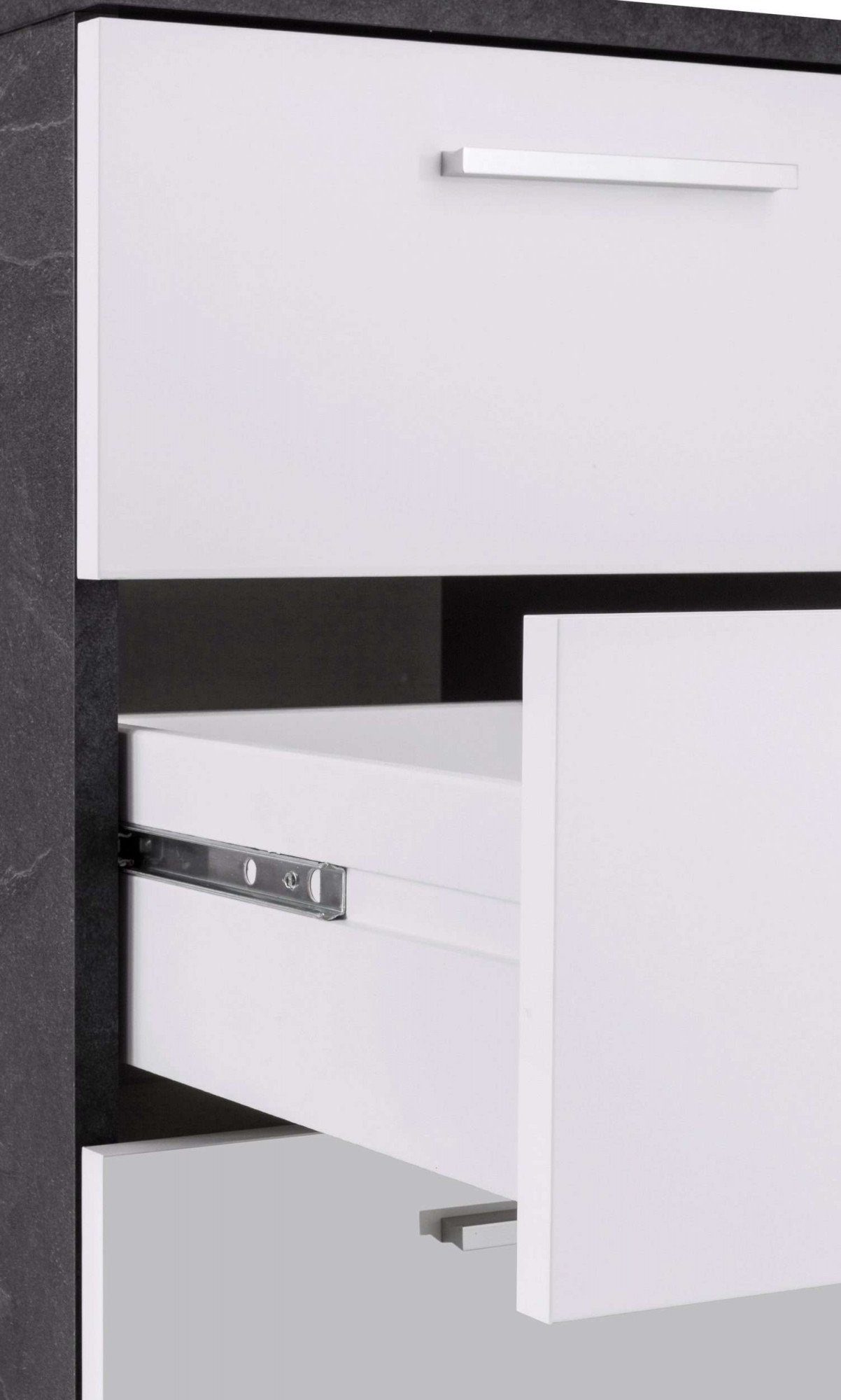 INOSIGN Hoekbureau New Selina Bureau, lades, met of zonder monitorsteun, B 180/160 cm