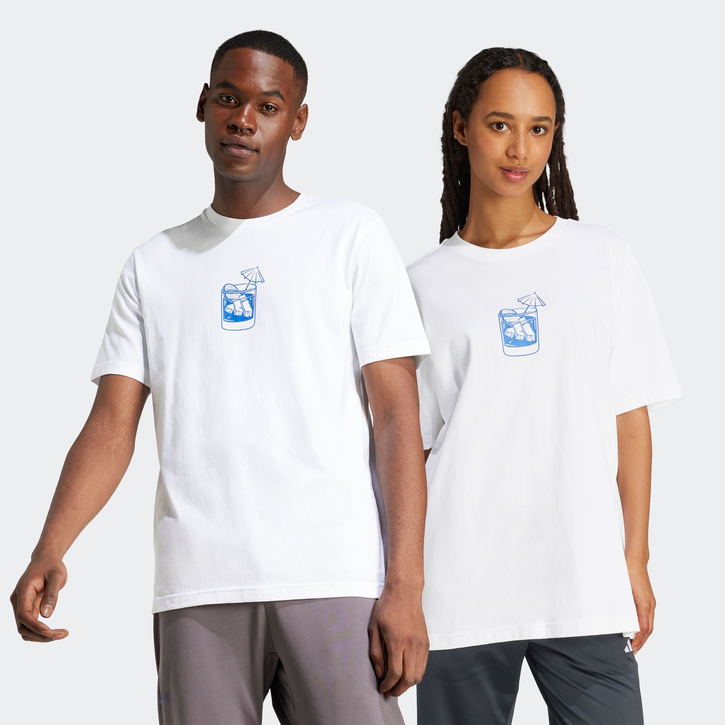 adidas Sportswear T-shirt M L DRINK TEE