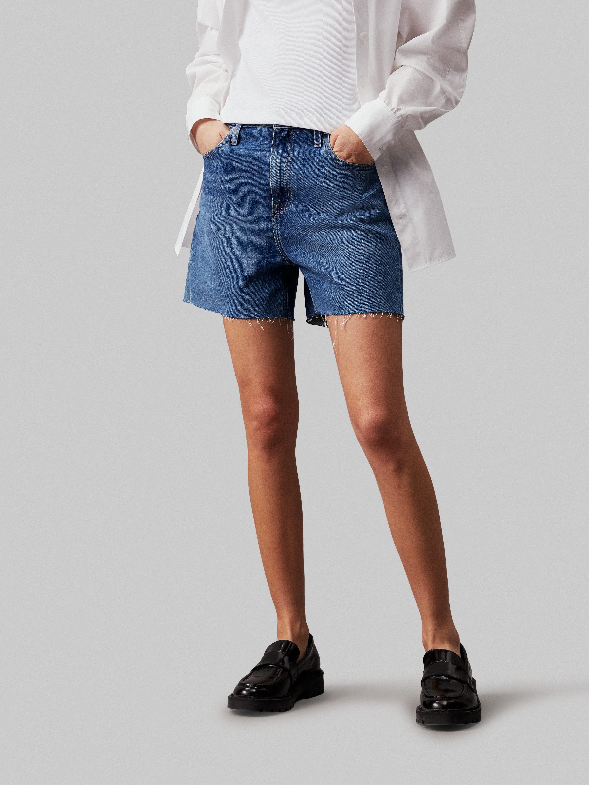 Calvin Klein Short Mom short in 5-pocketsstijl
