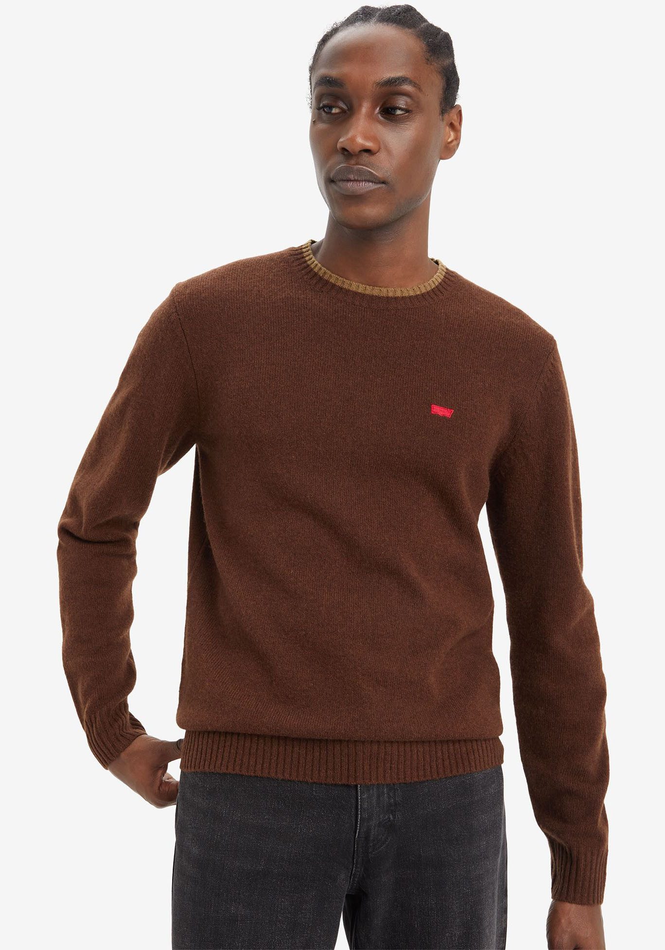 Levi's® Wollen trui ORIGINAL HM SWEATER in klassieke ronde halsvorm