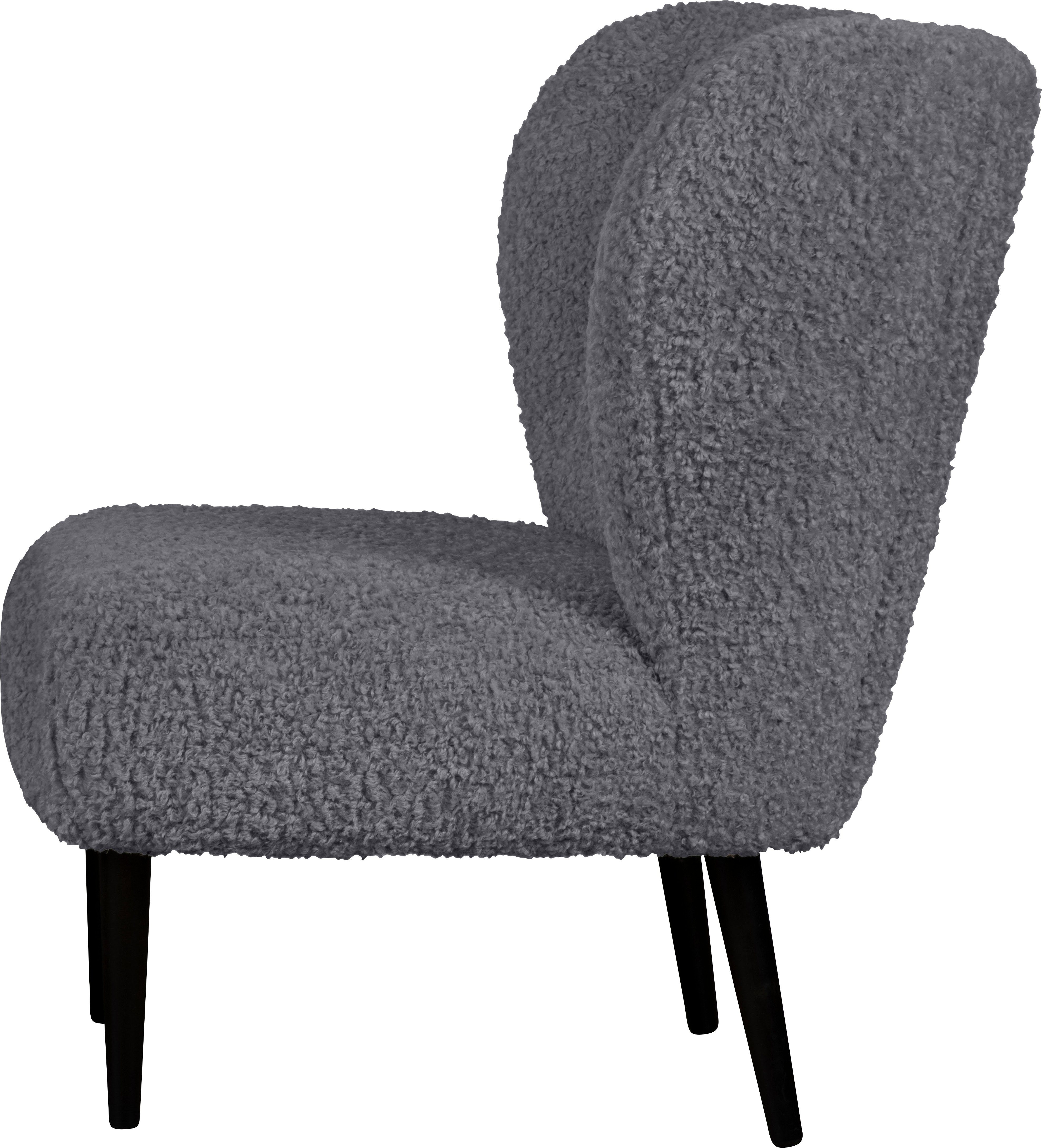 LeGer Home by Lena Gercke Fauteuil Dinah Knoopdetails op de achterkant, naar keuze met of zonder poef/voetenbank
