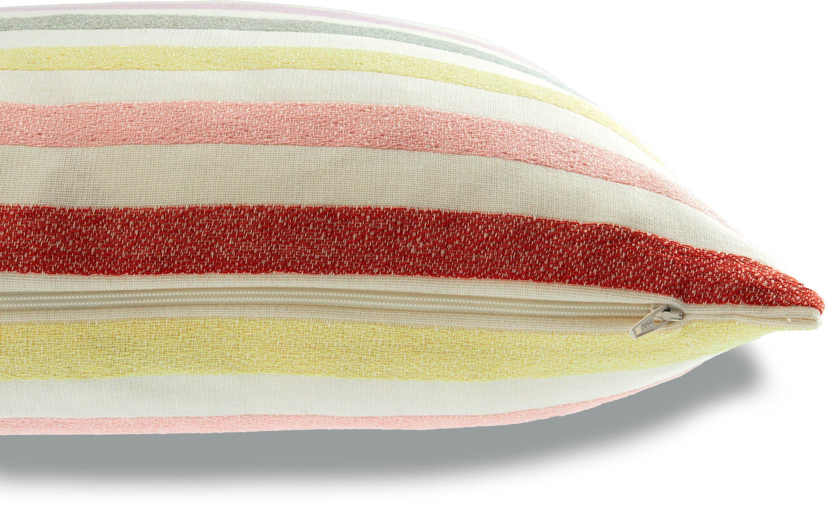 TOM TAILOR HOME Kussenhoezen Pastel Stripe in frisse kleuren