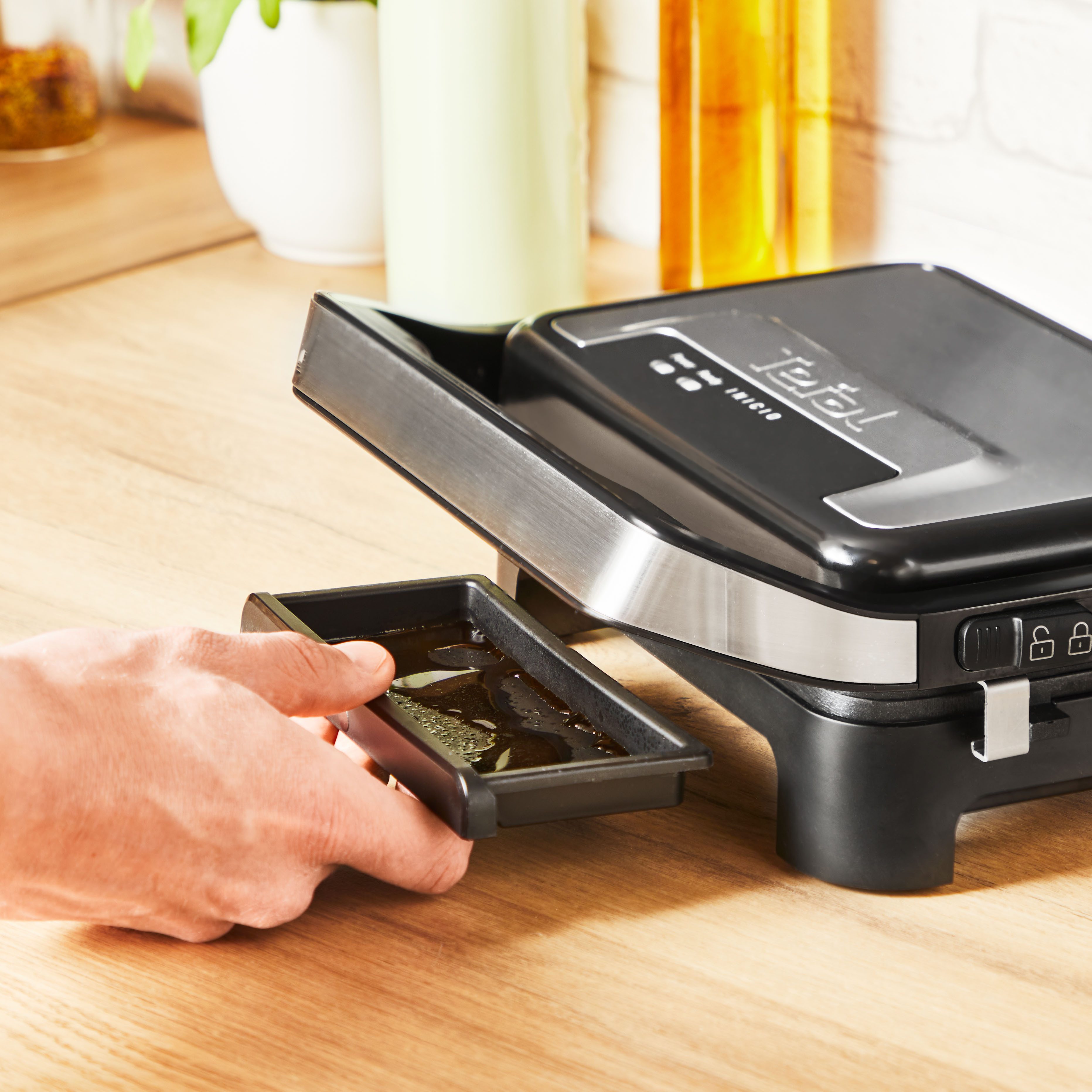Tefal Contactgrill Inicio Compact, 2-in-1 Panini /Grill, antihaftbeschichtetete Platten